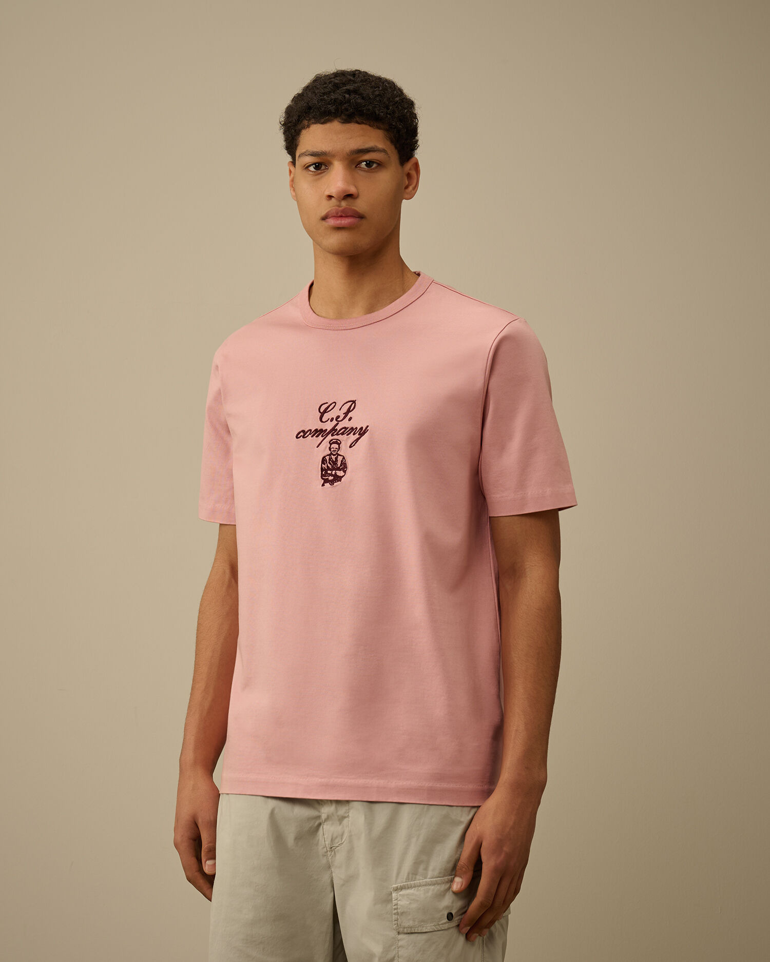 30/2 Mercerized Jersey Twisted Embroidery T-Shirt - 3