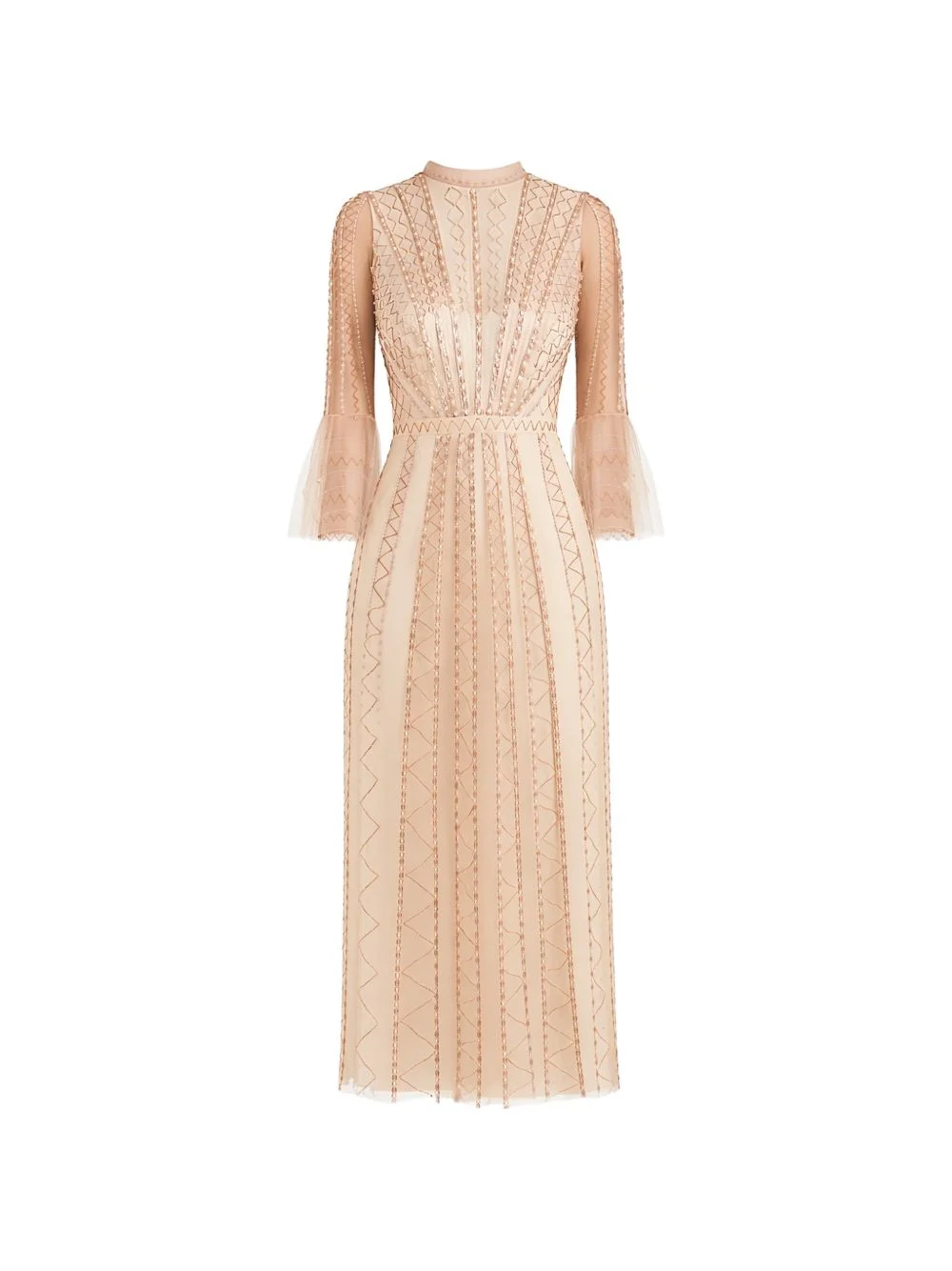 sequin-embellished midi dress - 1