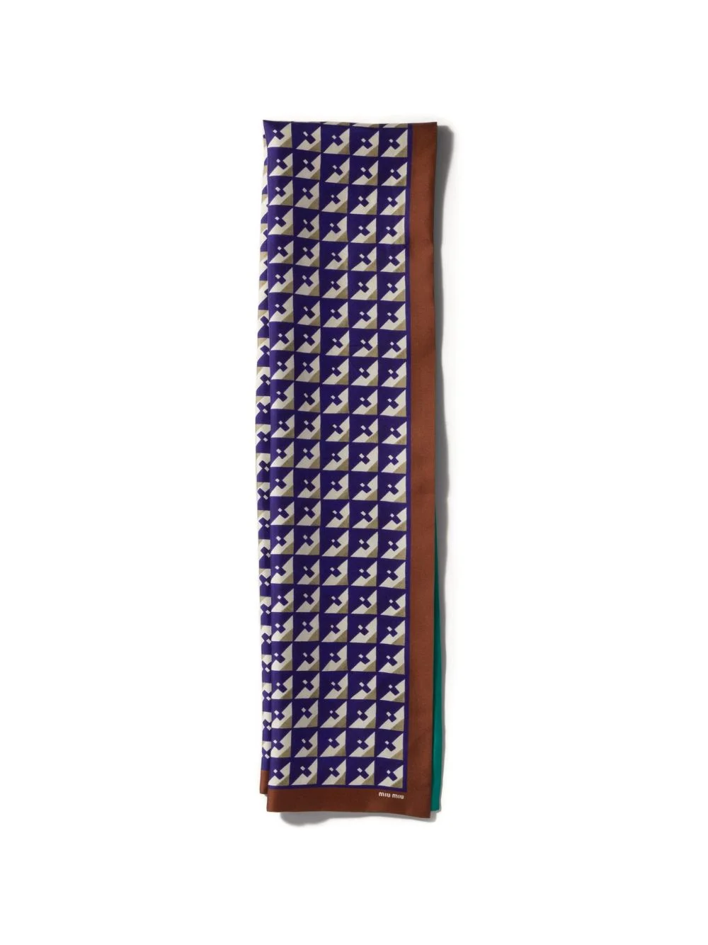 logo-printed scarf - 1