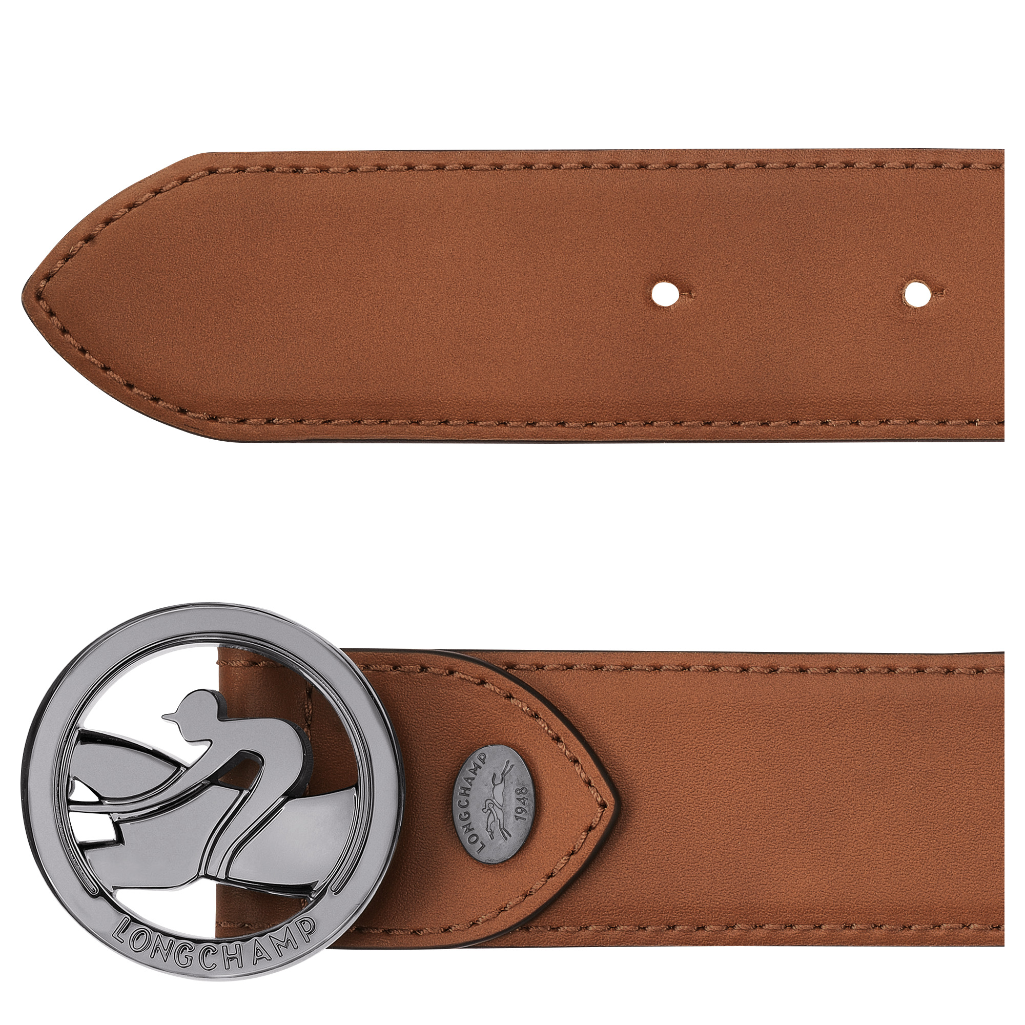 Box-Trot Men's belt Cognac - Leather - 2