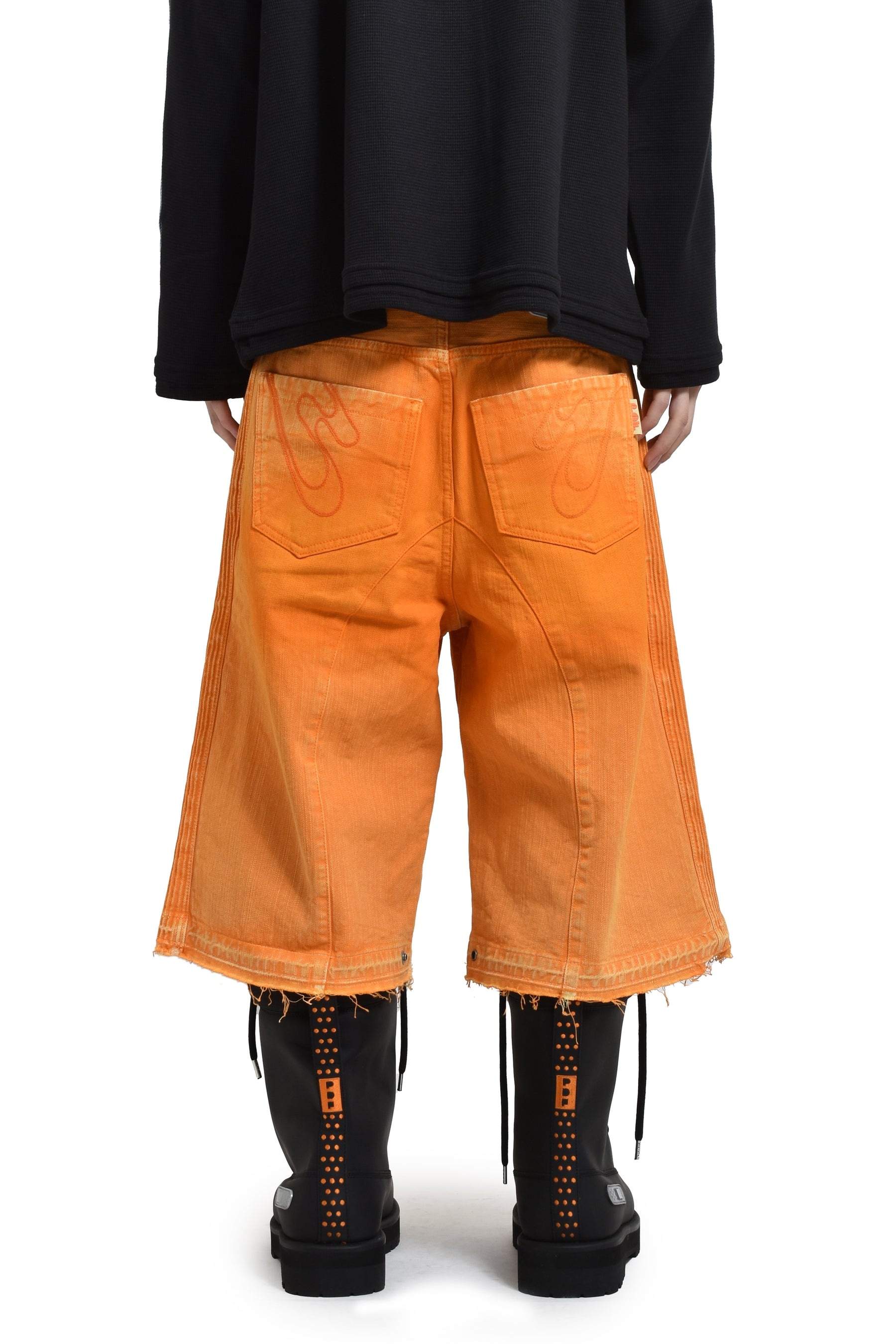 LOW RIDE BIKER SHORTS (DOM04) / ORG - 2
