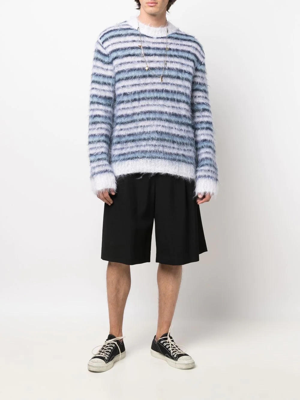 striped knitted jumper - 2