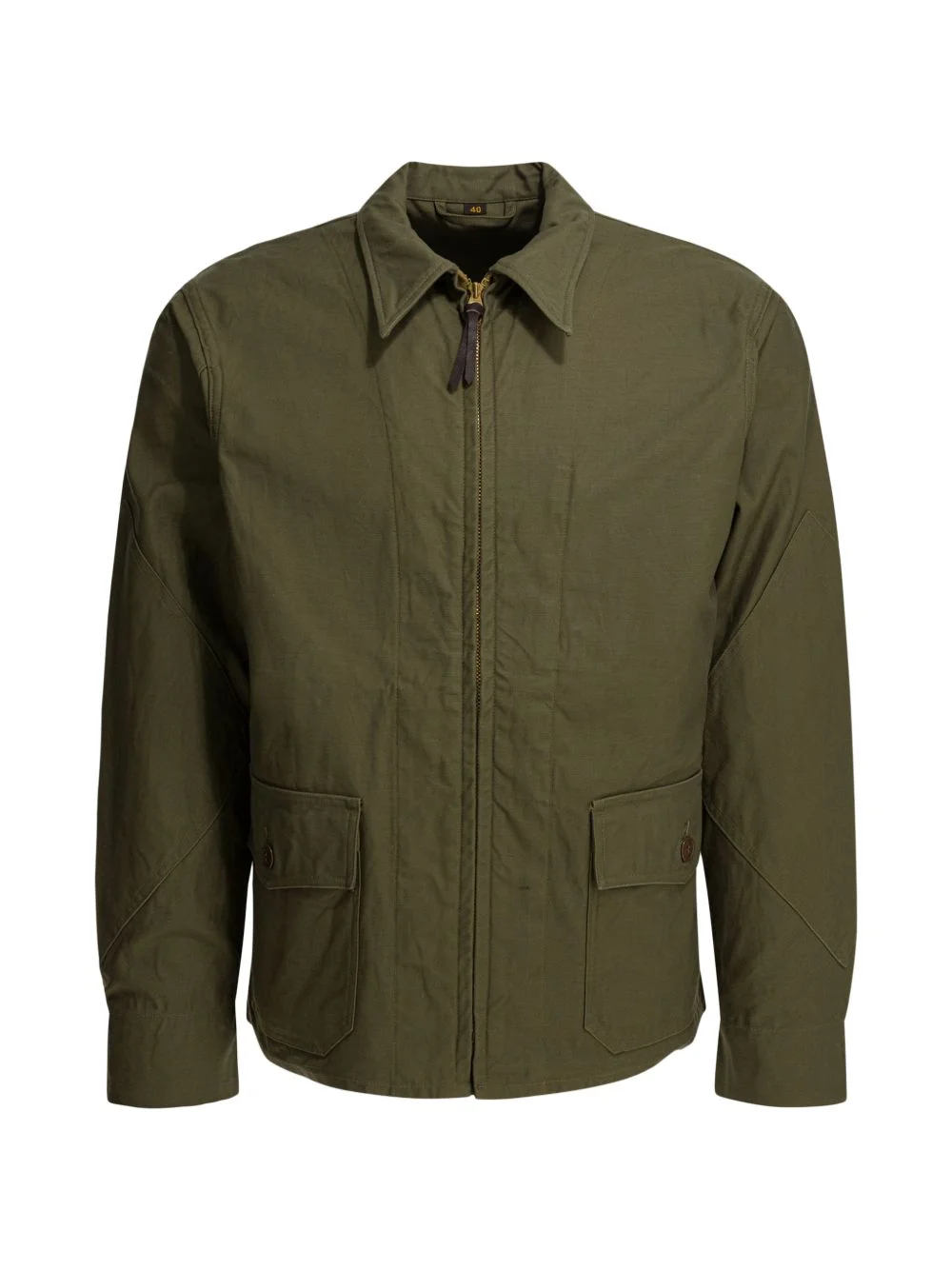 zip-up flap-pocket shirt jacket - 1