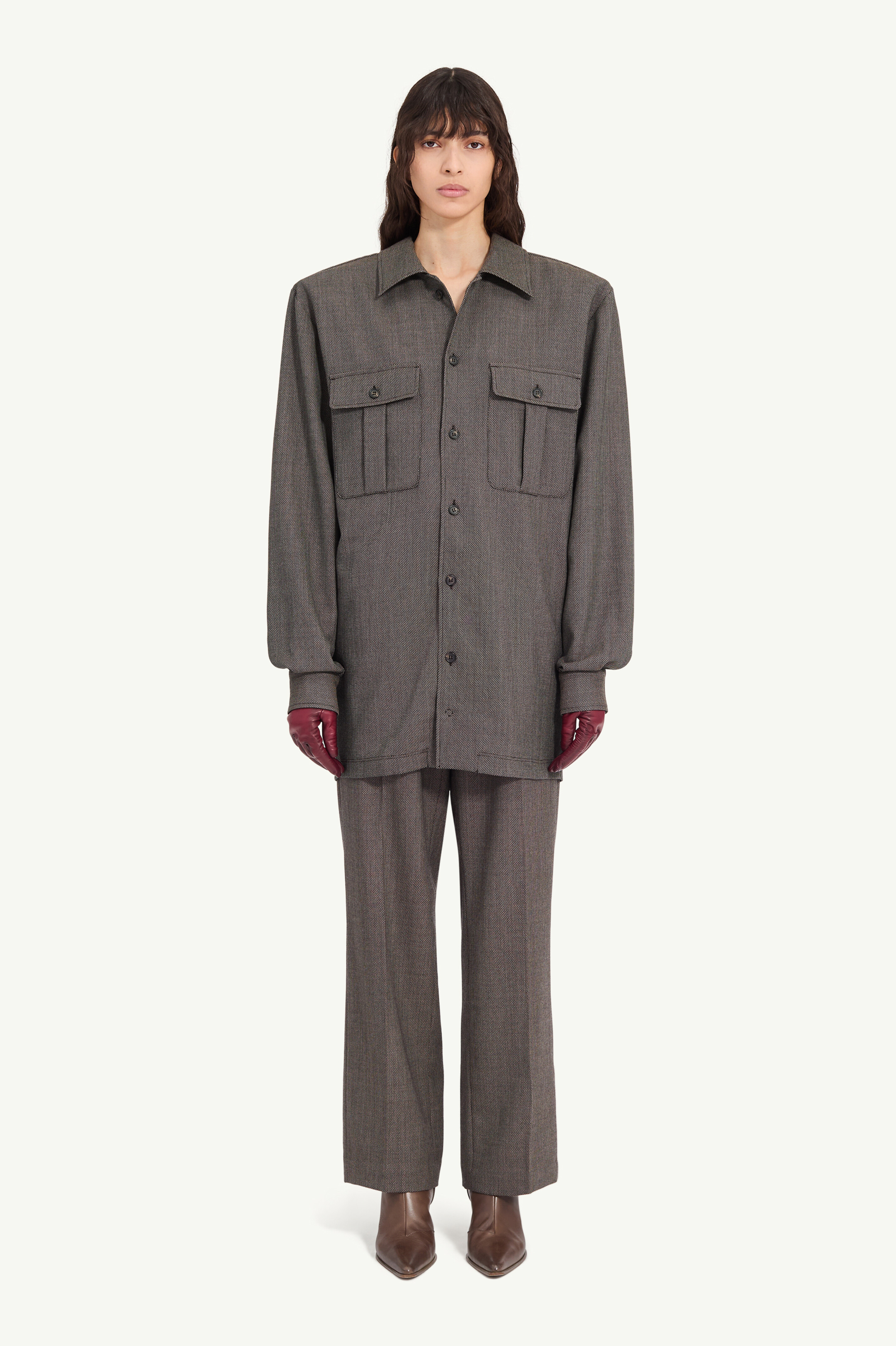 Tweed shirt dress - 6