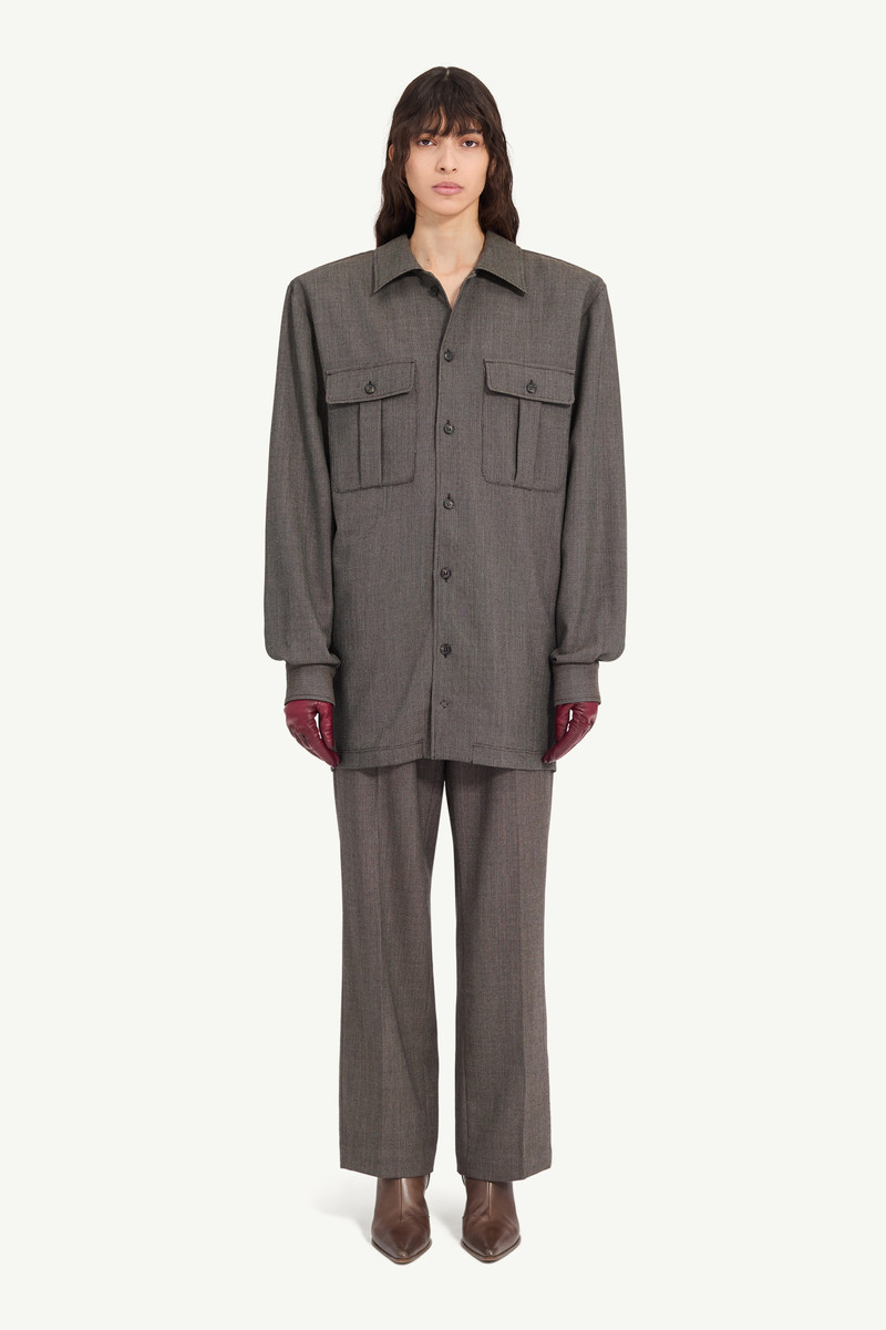 Tweed shirt dress 5