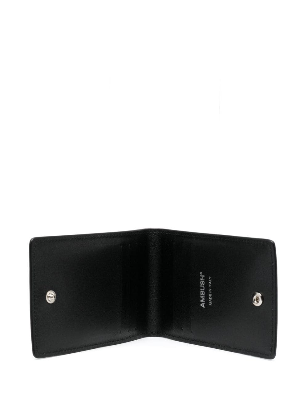 Amblem logo-embossed leather cardholder - 3