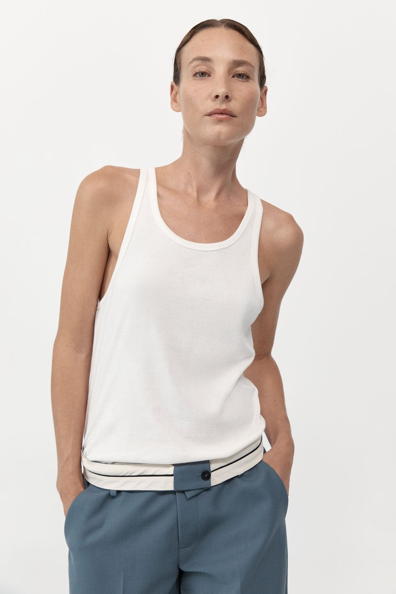 Organic Cotton Everyday Tank - White 1