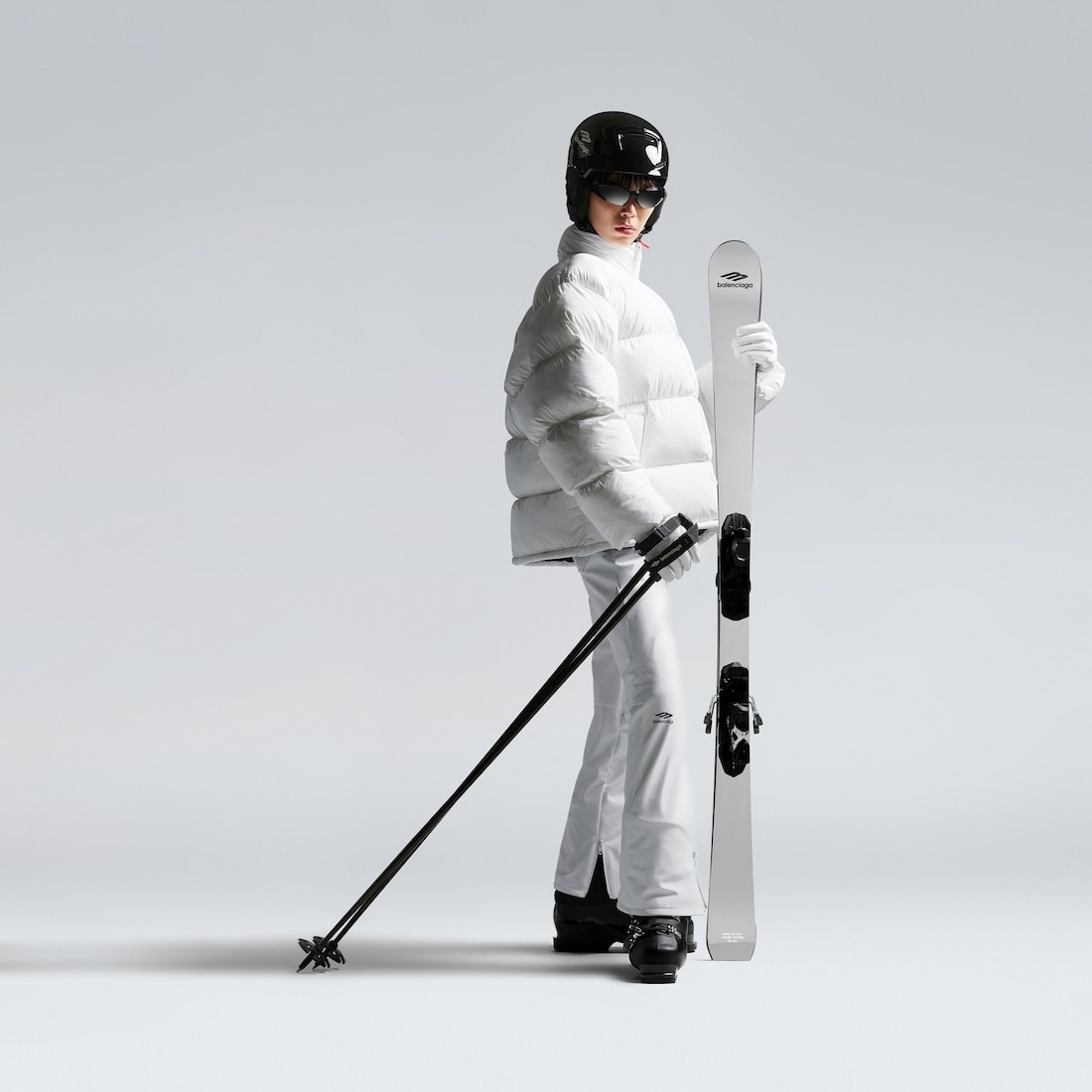 Ski in Silver/black - 3