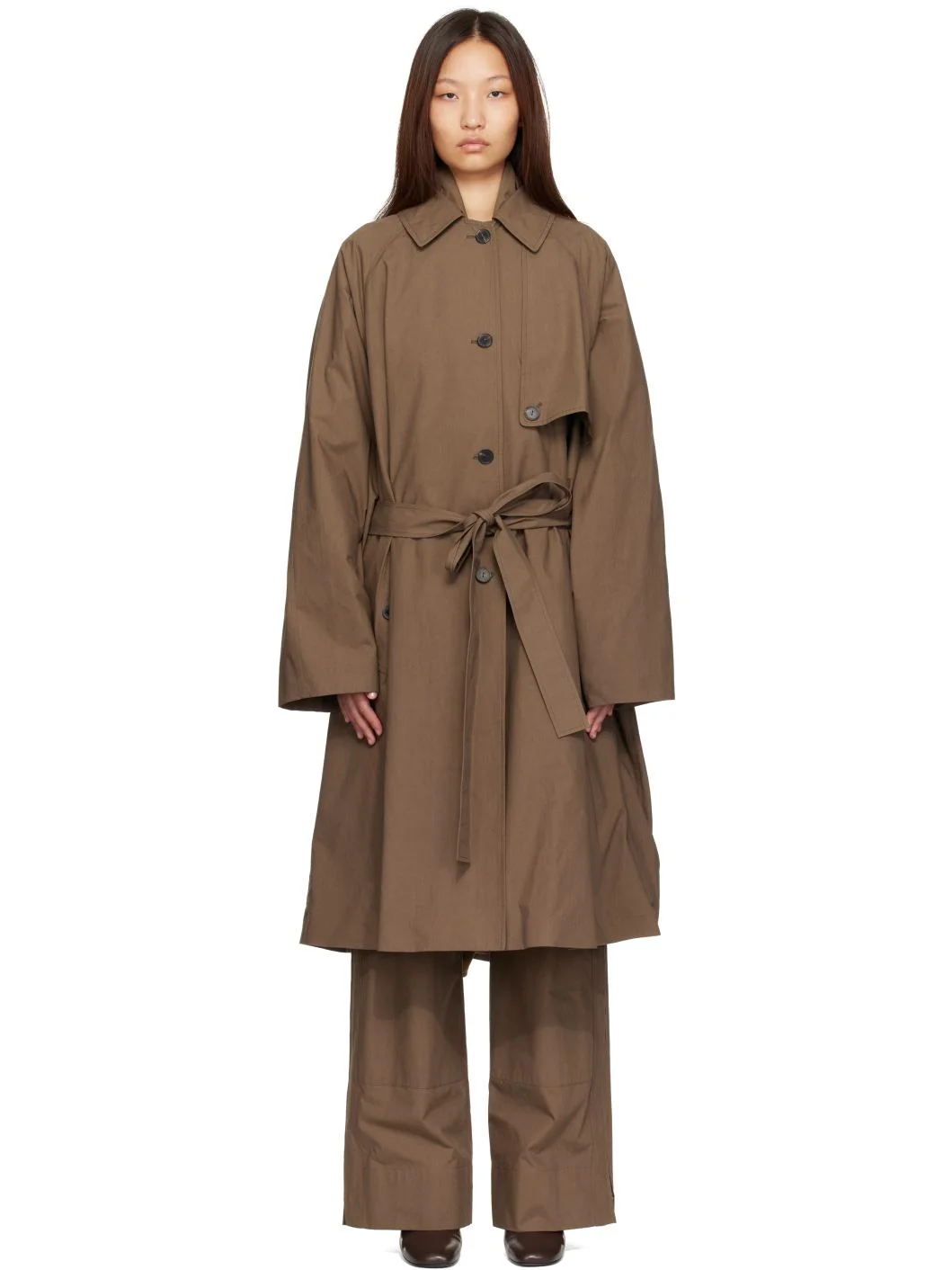 Brown Zeland Trench Coat - 1