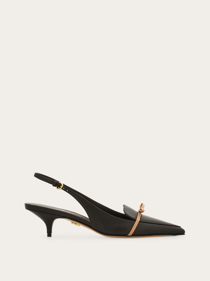 Slingback with bow mini bow detail 1