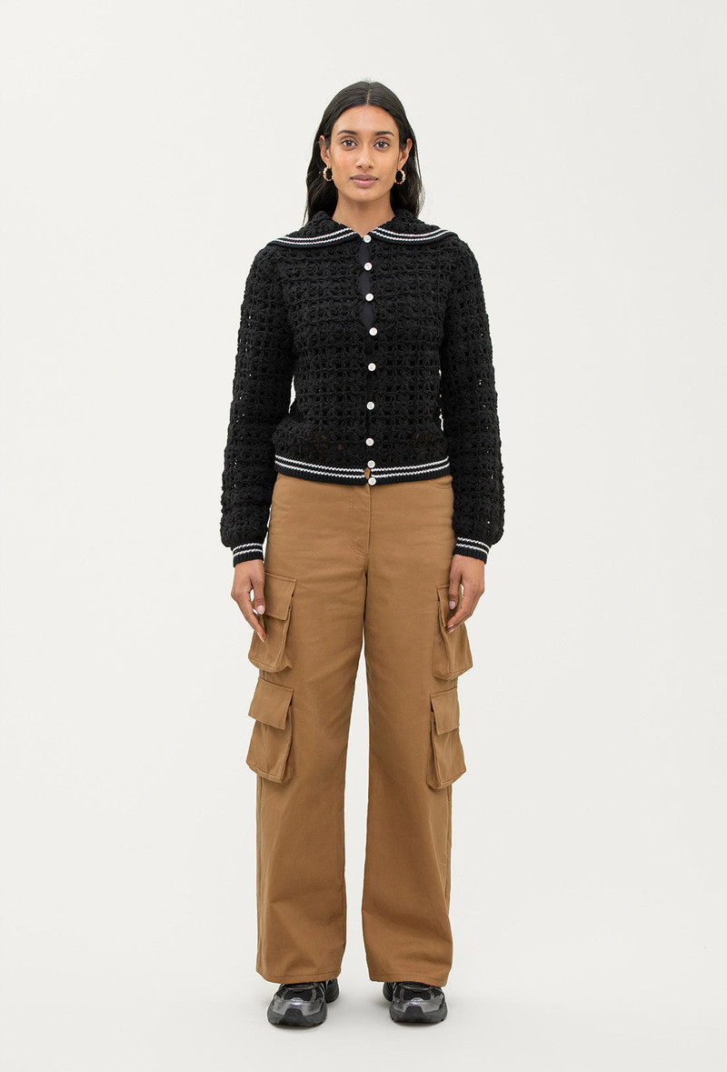 Magic Cardigan - Black/Cream 3