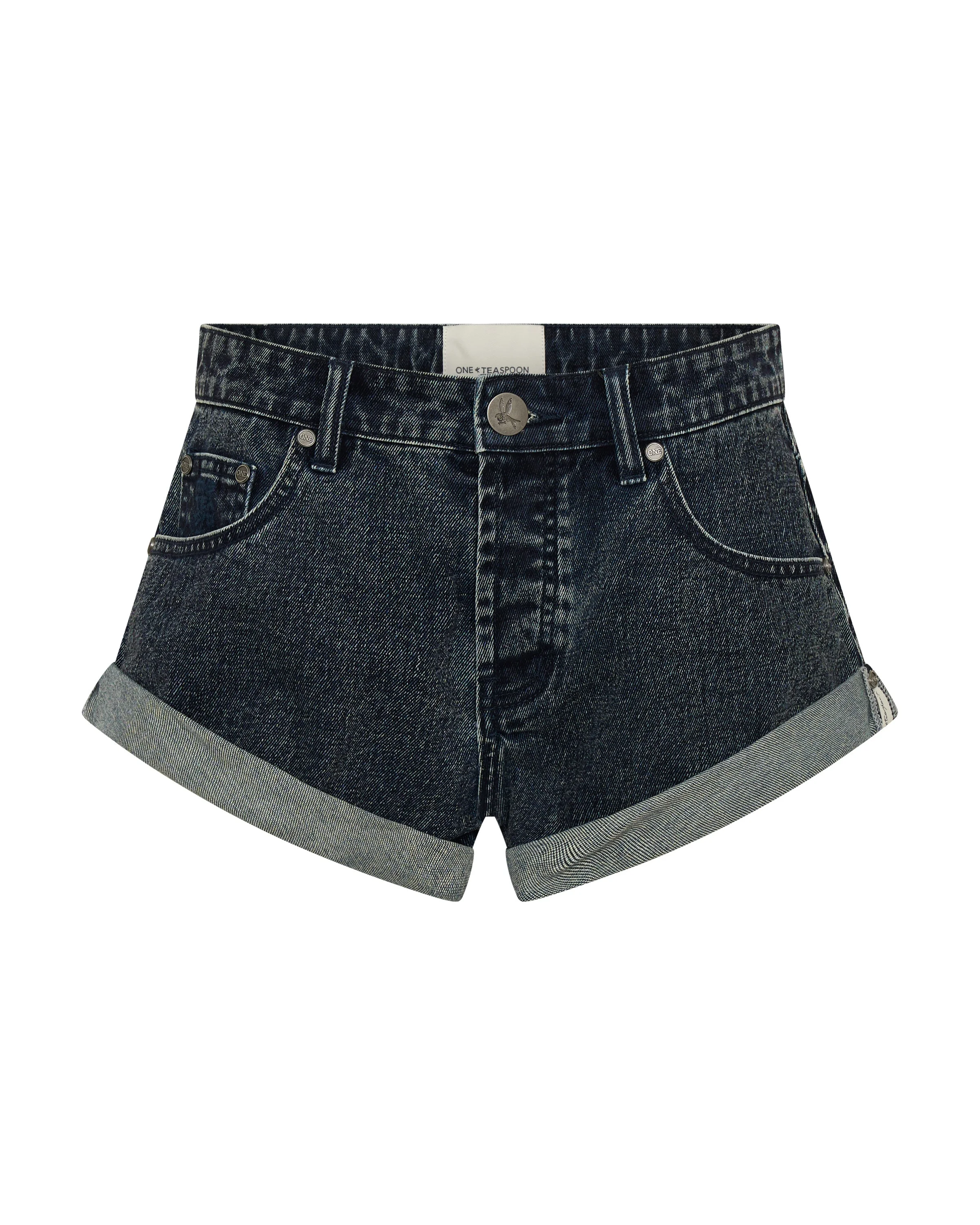 Bandits Low Waist Denim Shorts - Indigo Blue - 1