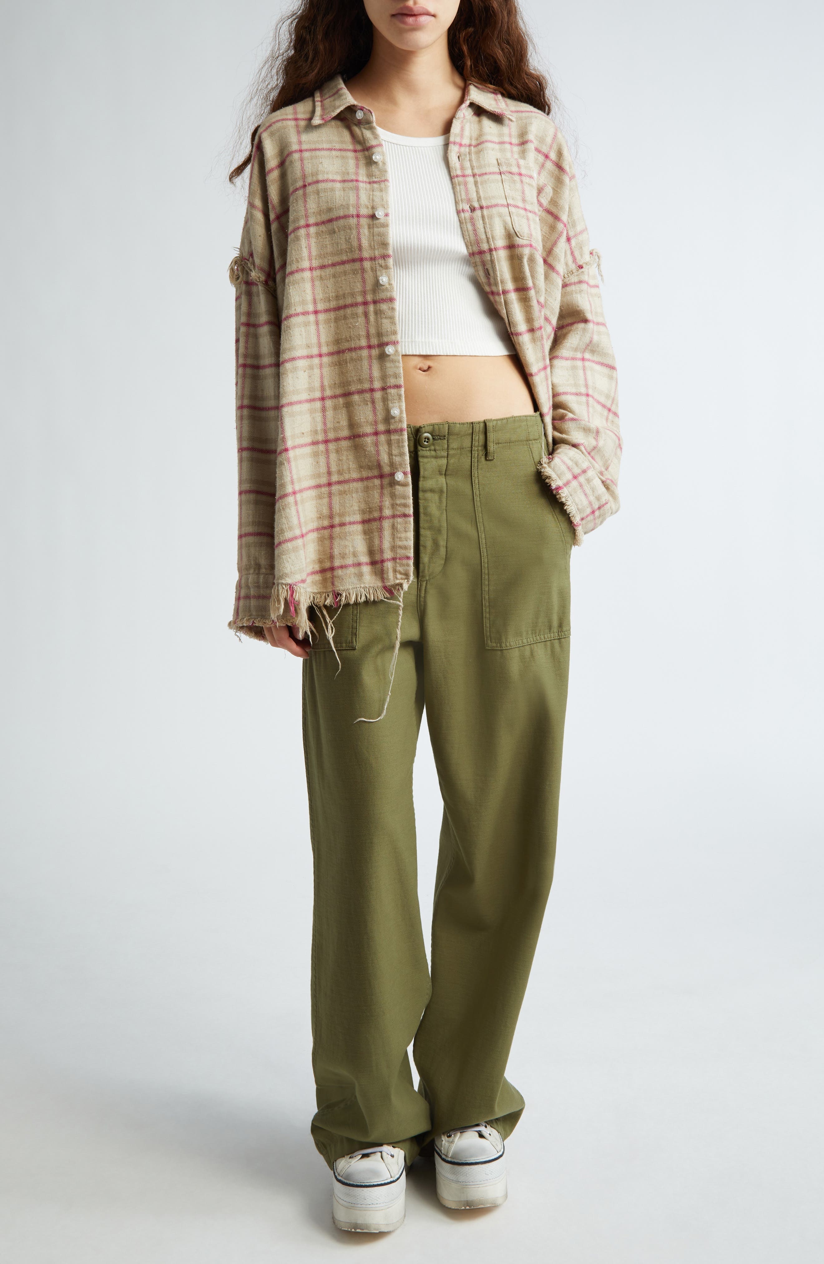 Wide Leg Utility Pants - 2