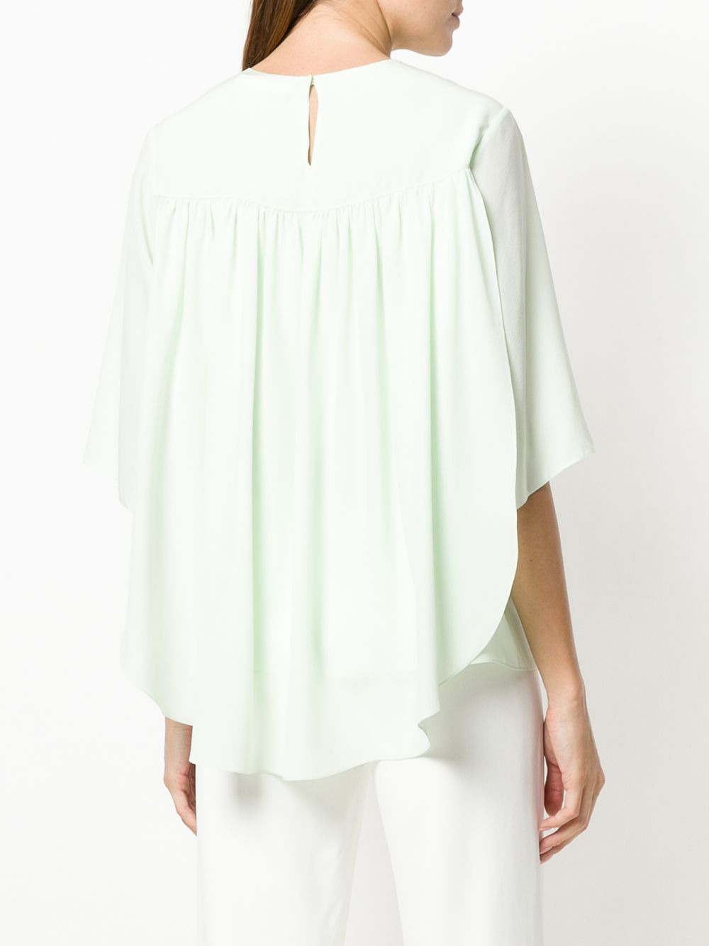 fluid trapeze blouse - 4