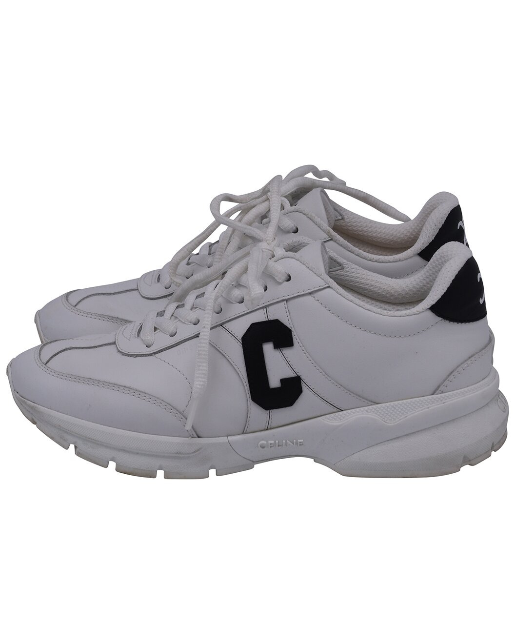 CELINE Women's Leather CR-02 Low Top Sneaker (Authentic Pre-Loved) - 2