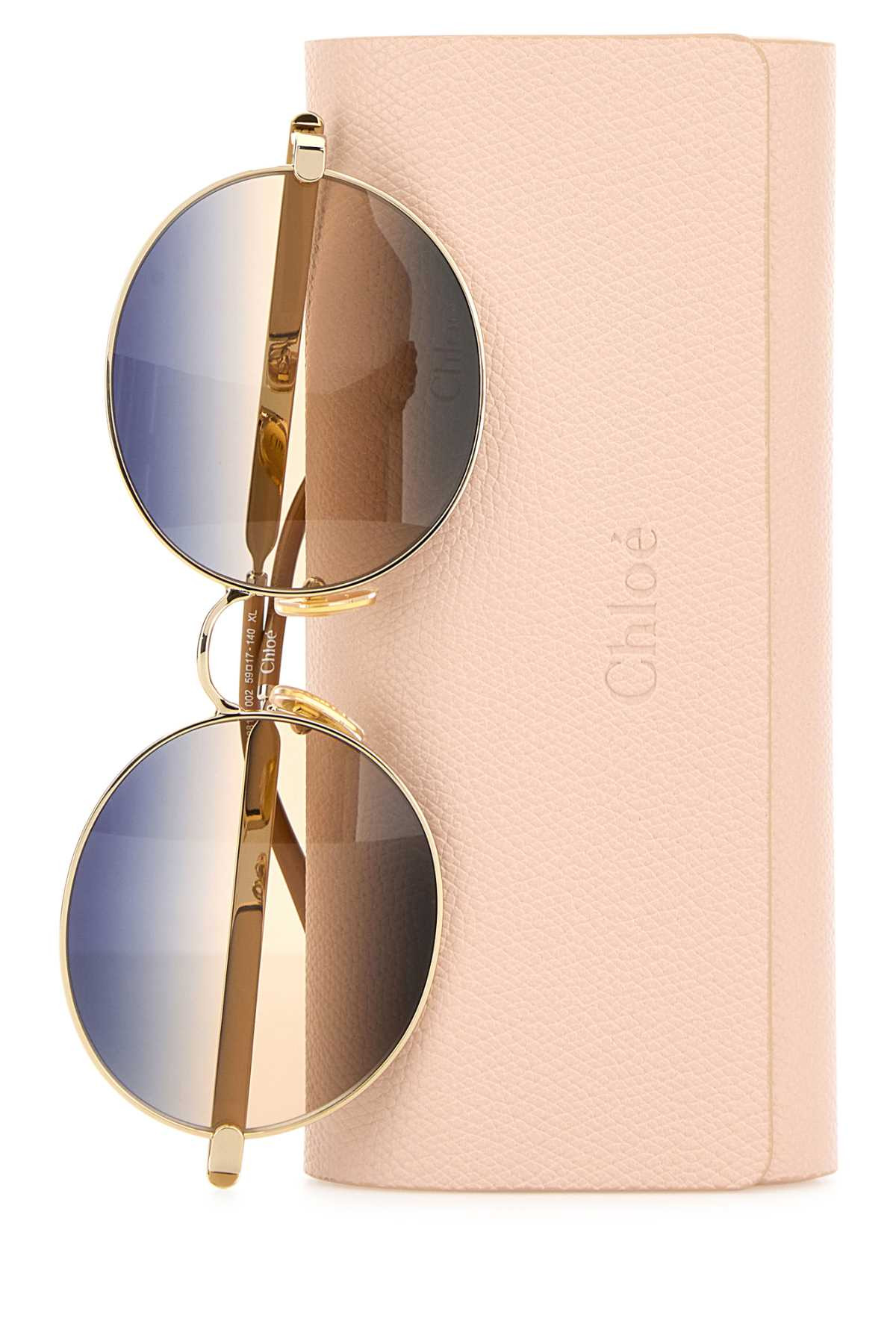 Chloe Women Gold Metal Salome Sunglasses - 3
