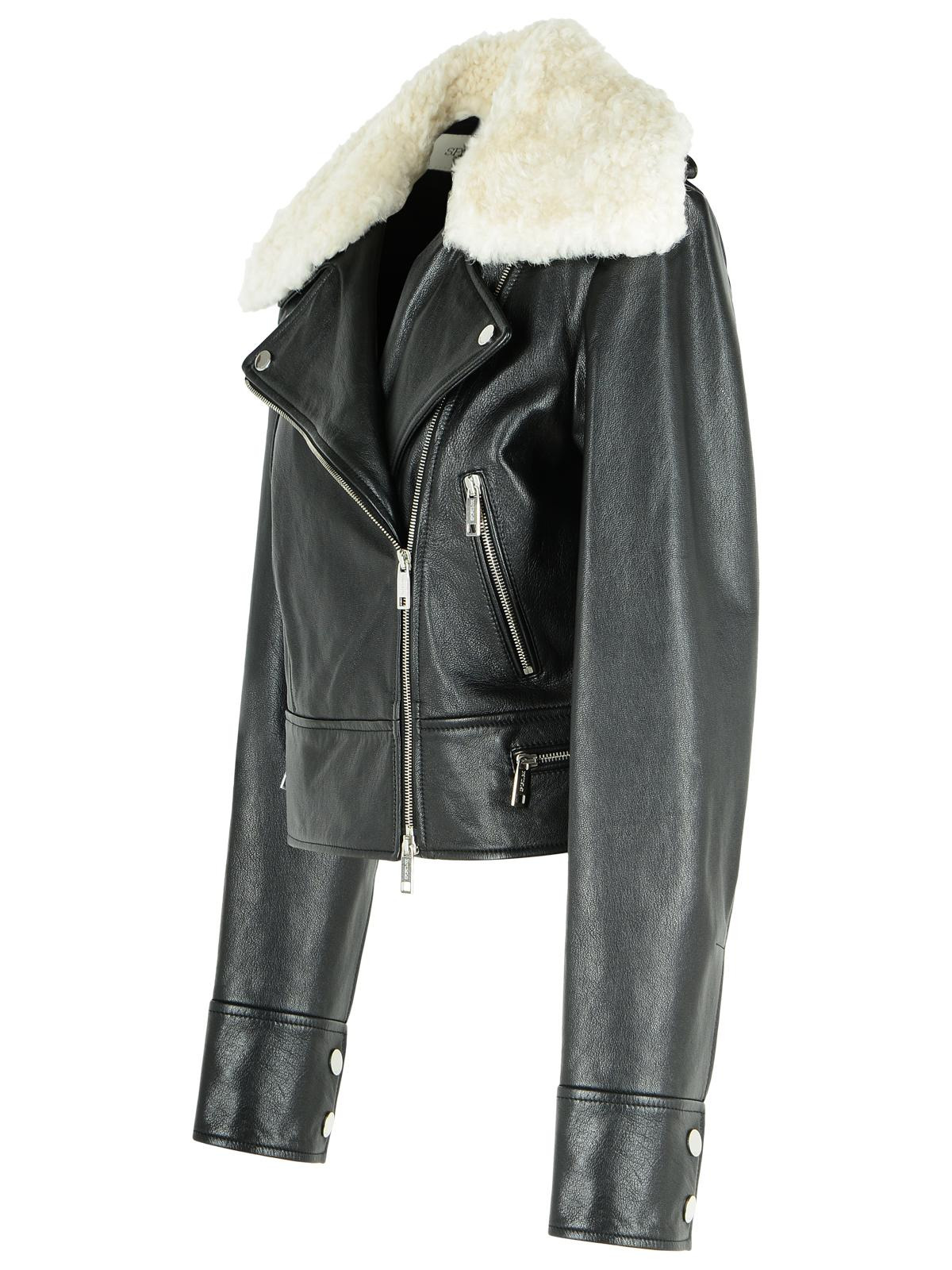 Sportmax 'Toscana' Black Leather Jacket Women - 2