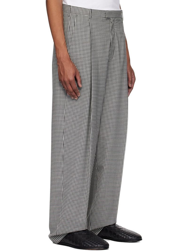 Black & White Gingham Trousers 2