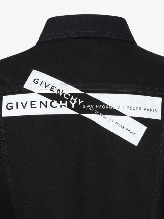 GIVENCHY WEBBING SLIM FIT JACKET IN DENIM - 6