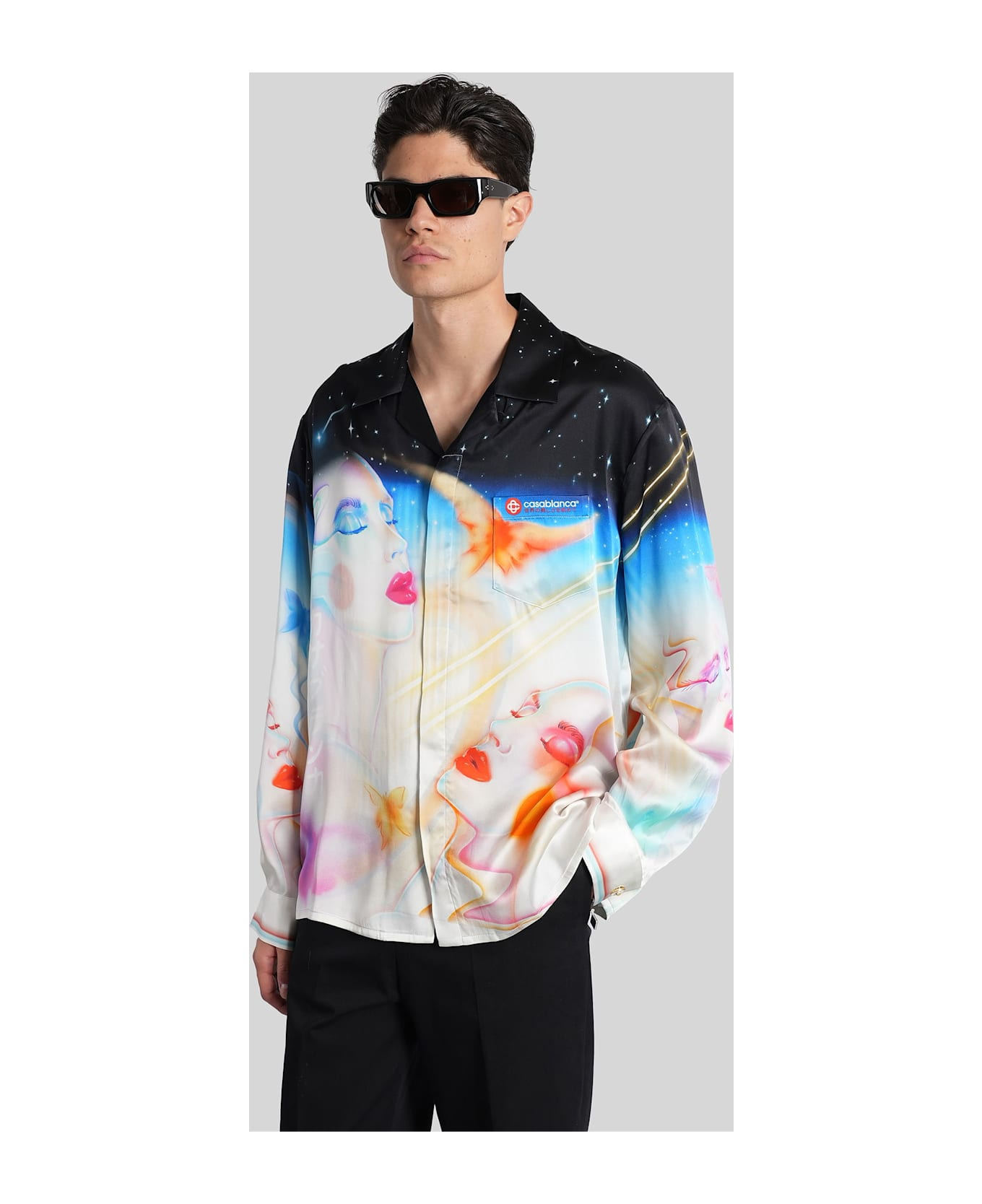 Shirt In Multicolor Silk - 4