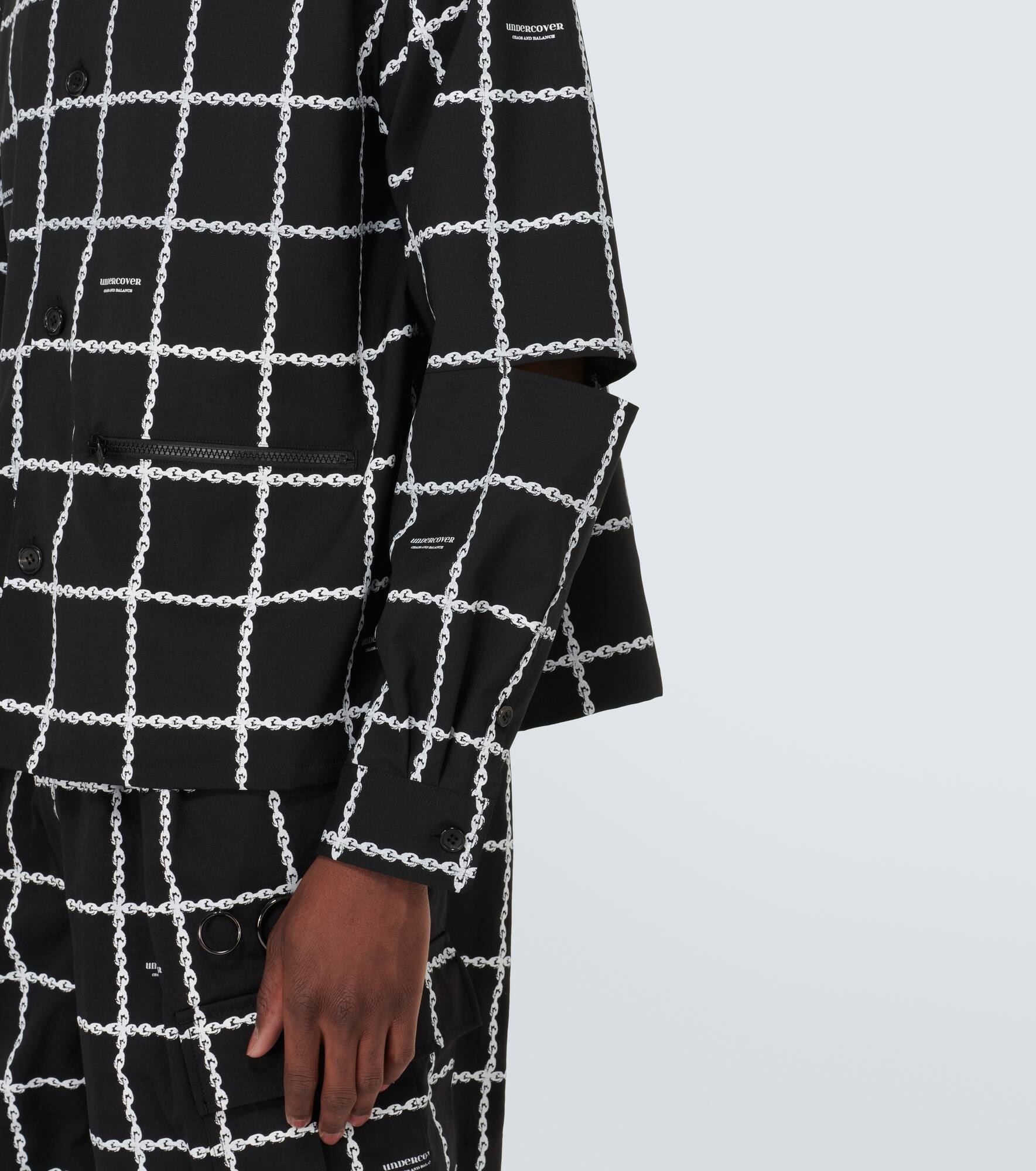 Printed wool-blend jacket - 6