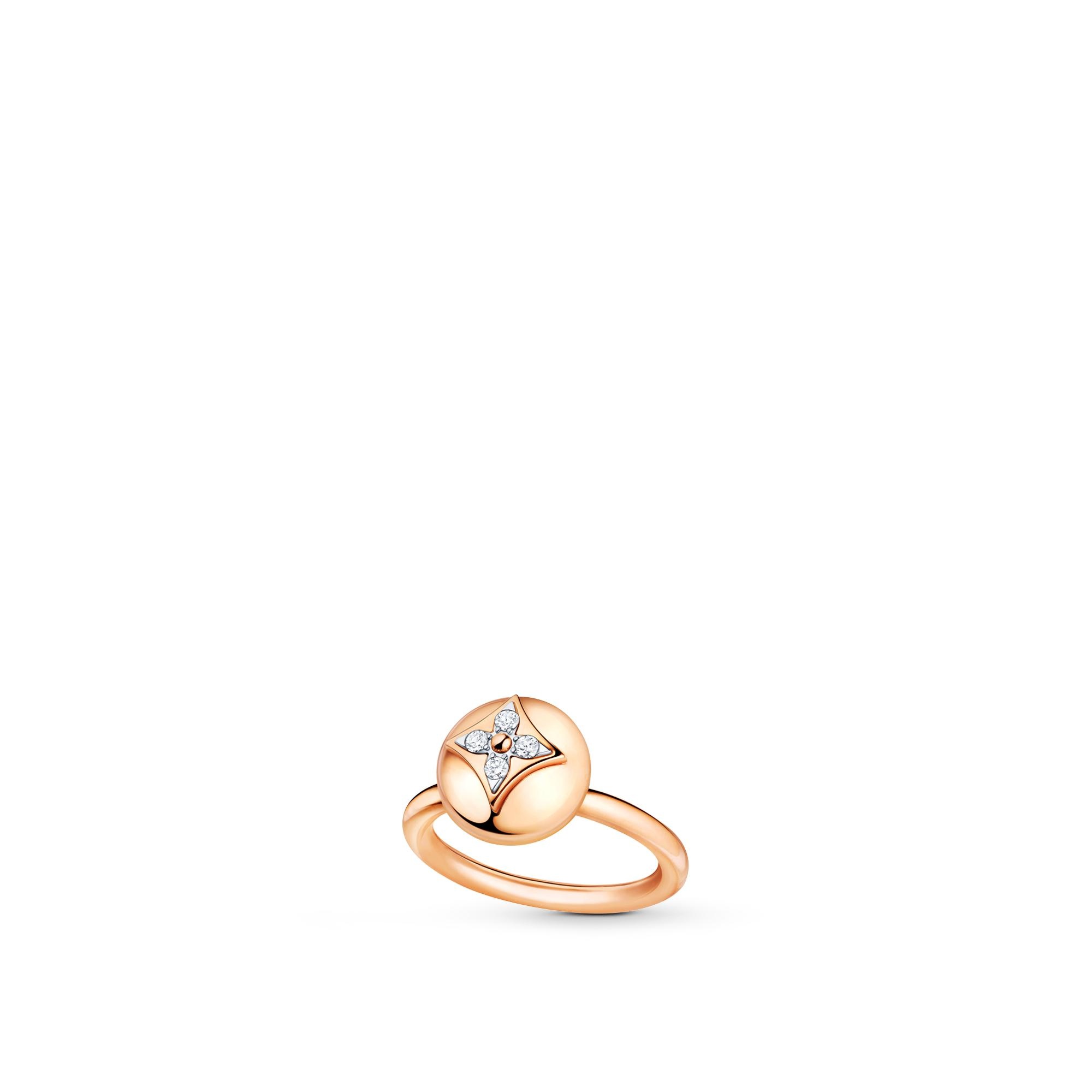B Blossom Ring, Pink Gold, White Gold And Diamonds - 1