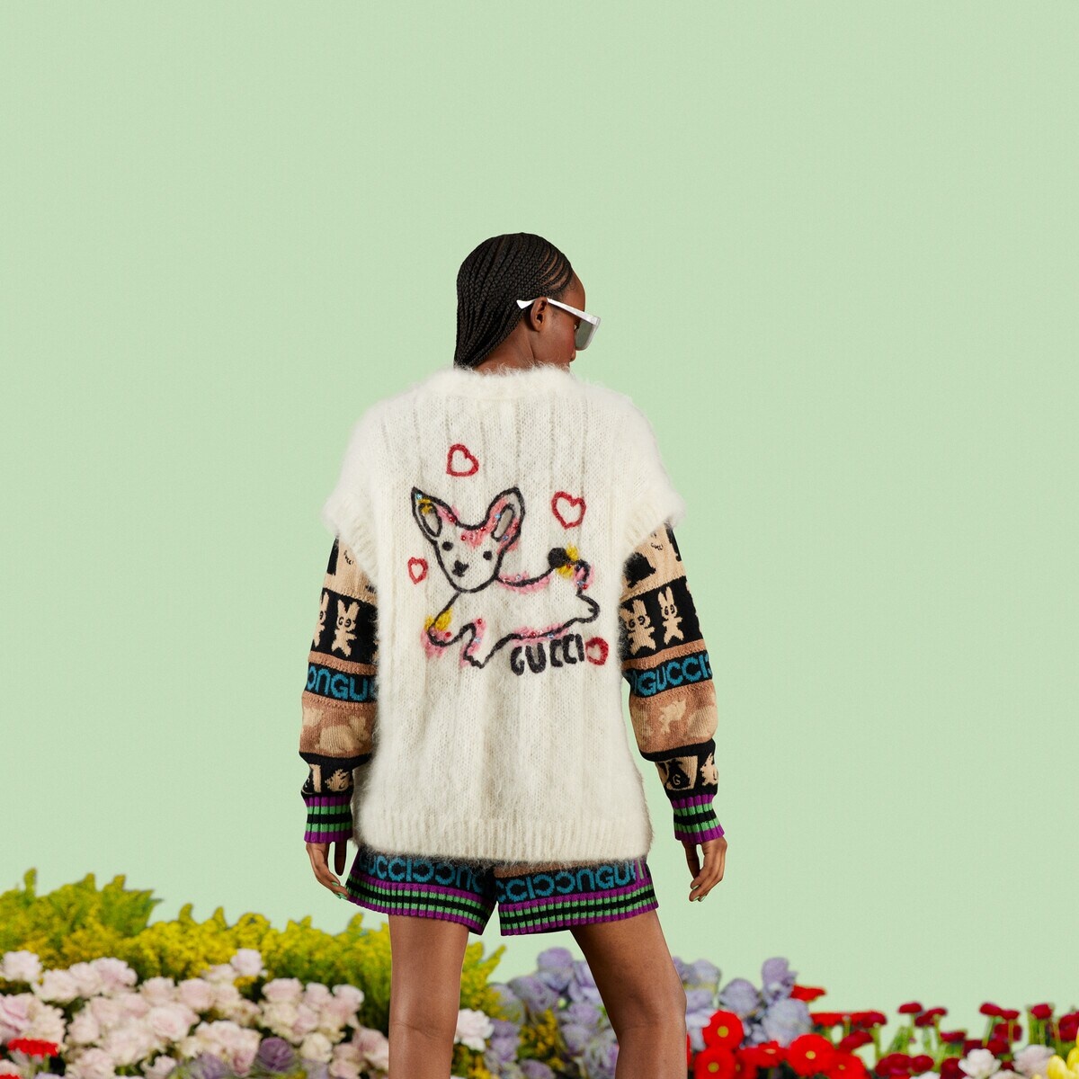 Zip cardigan with embroidery - 7