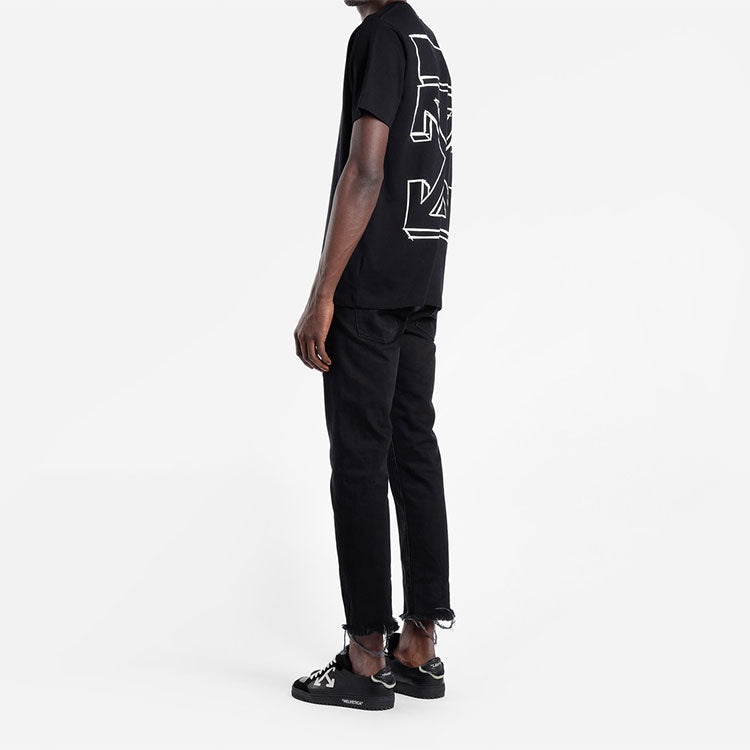 Off-White 3D Arrow Short Sleeve Ordinary Version Black OMAA027E181850241001 - 5
