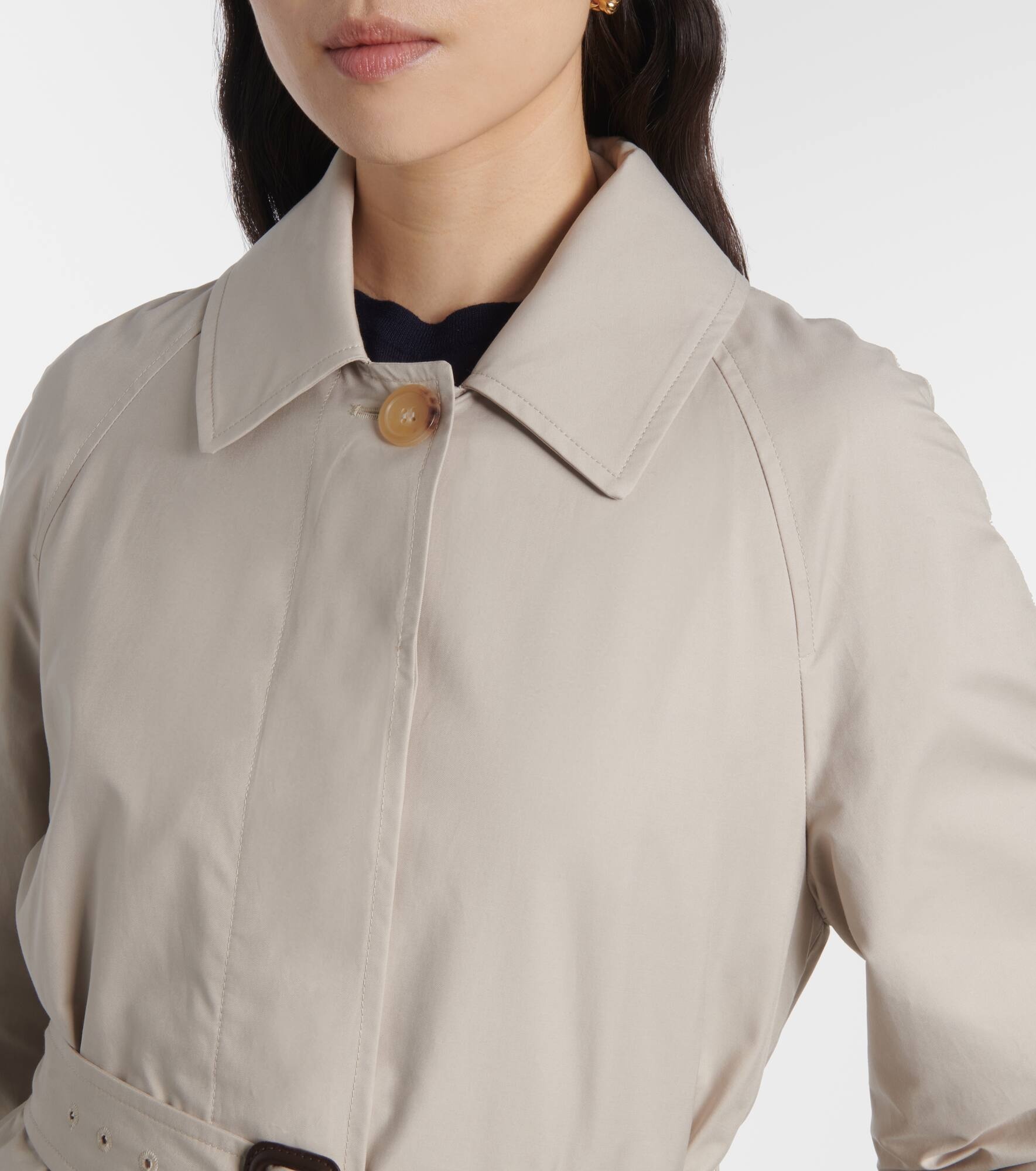 The Cube Orleans belted twill coat - 4
