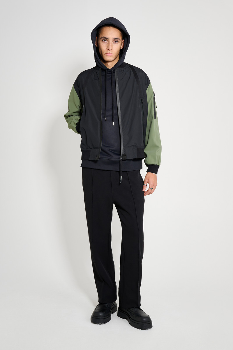 Bredsand Zip Bomber Jacket Black 6