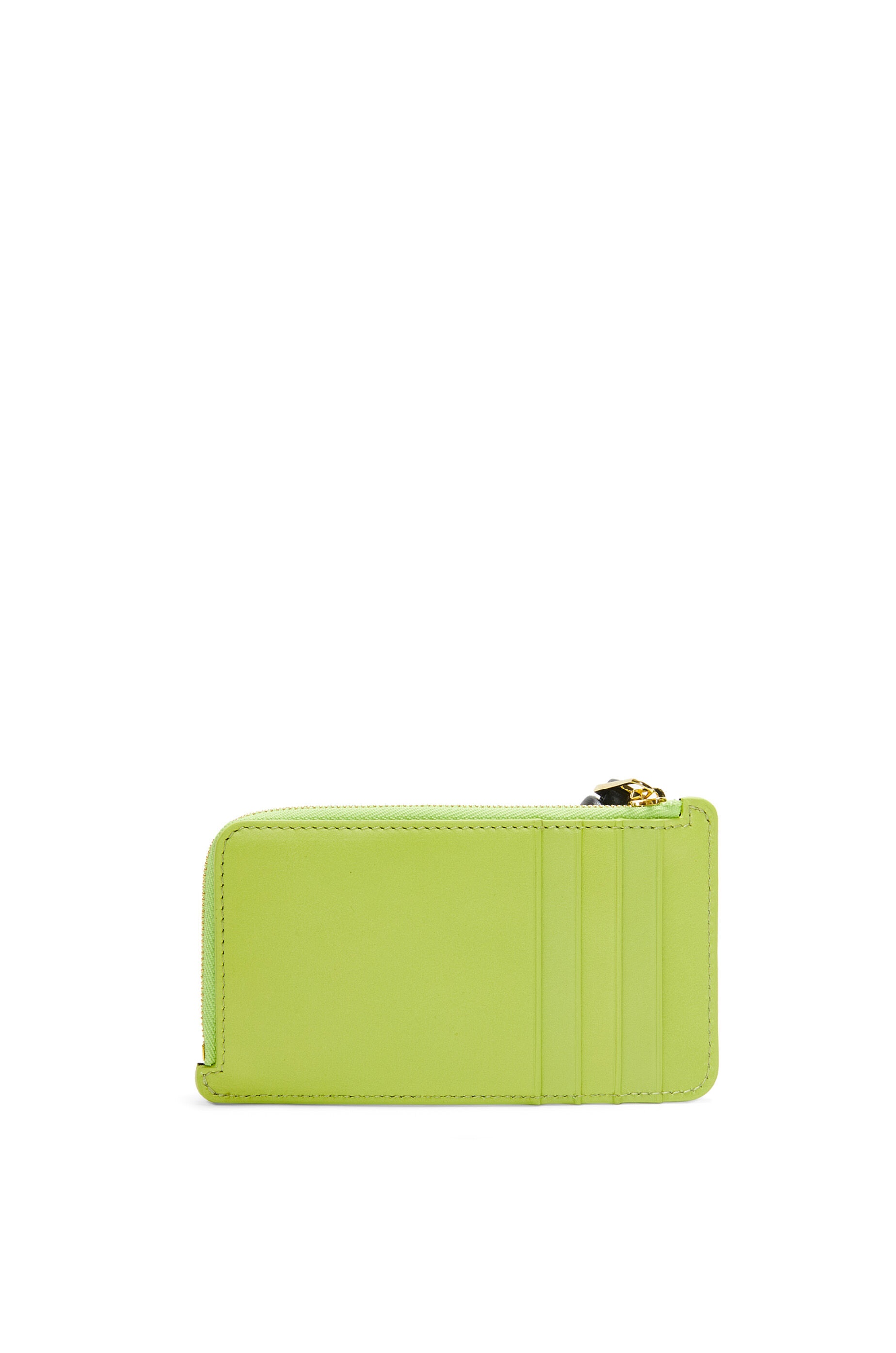 Knot coin cardholder in shiny nappa calfskin - 2