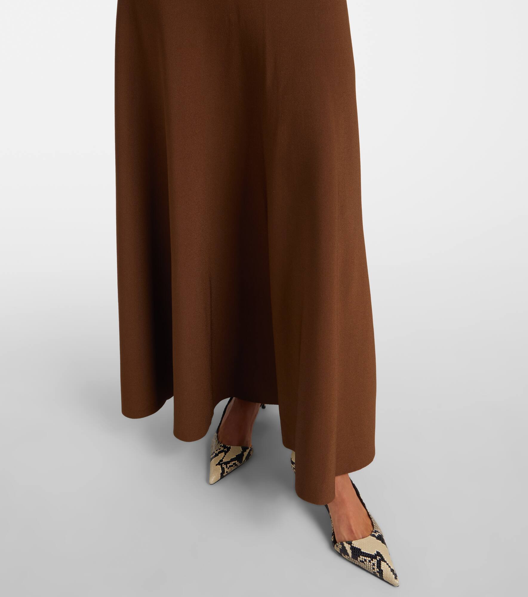 Melina halterneck maxi dress - 5