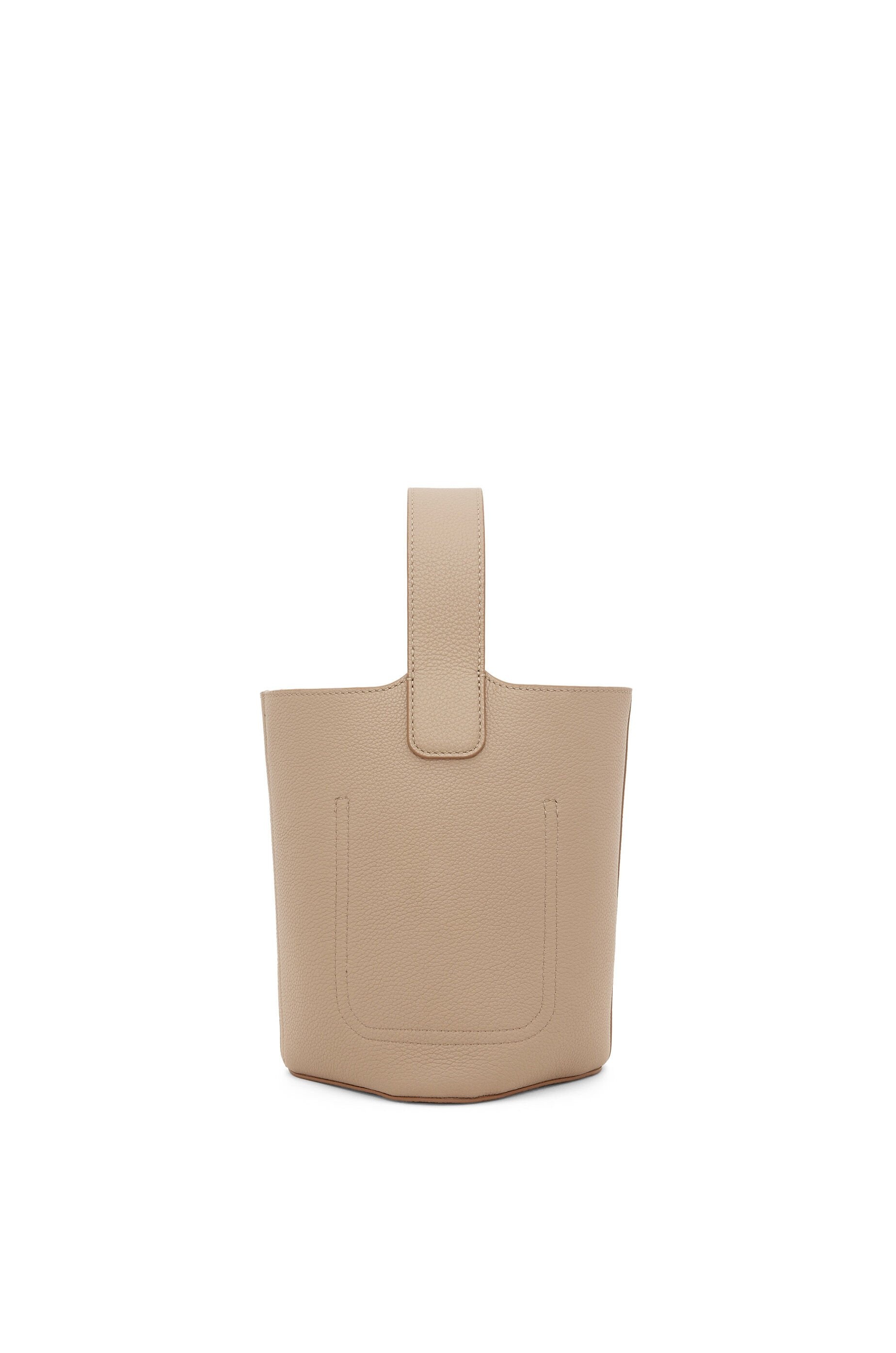 Mini Pebble Bucket bag in soft grained calfskin - 3