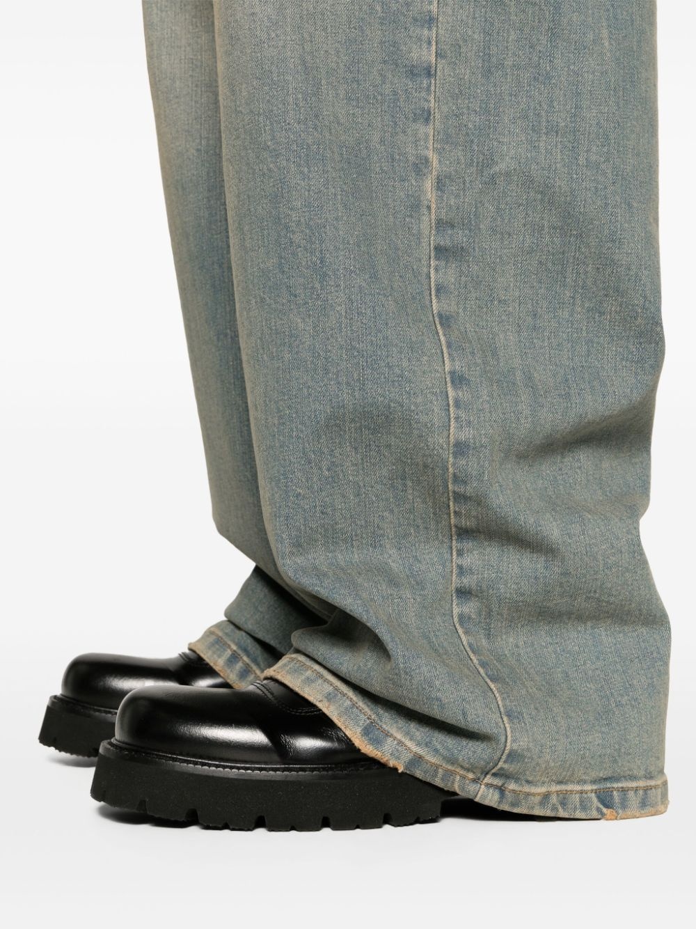 mid-rise wide-leg jeans - 5