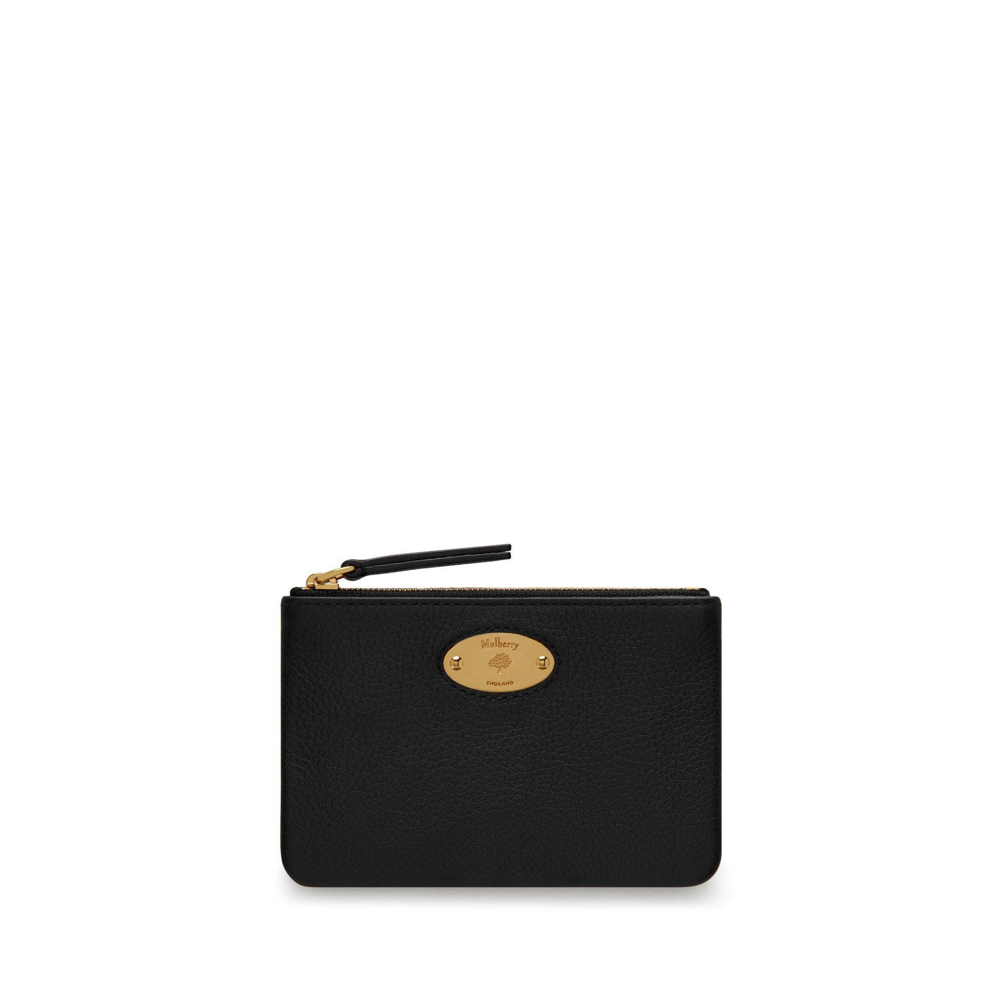 Plaque Small Leather Zip Coin Pouch - 4