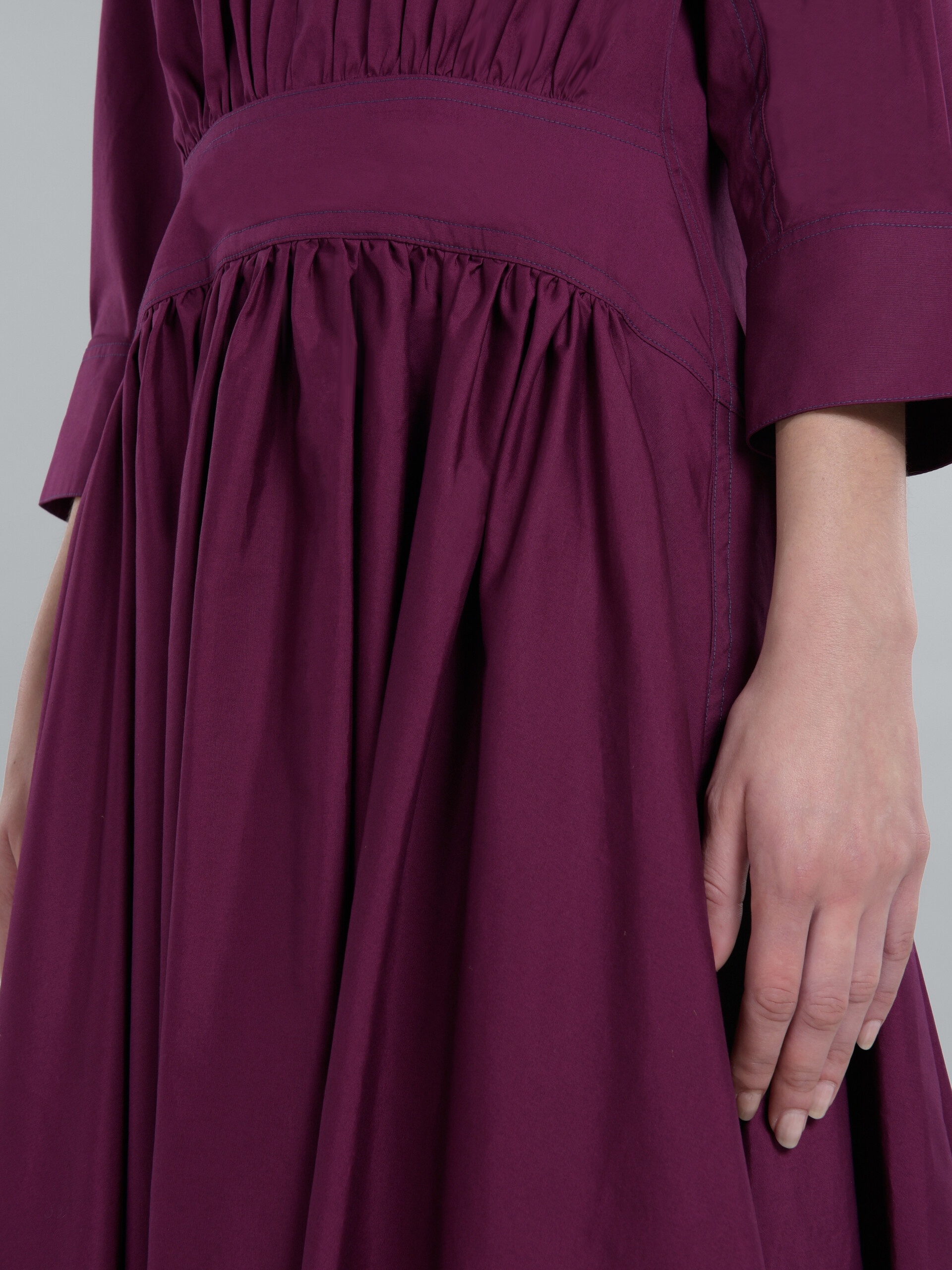PINK POPLIN DRESS - 5