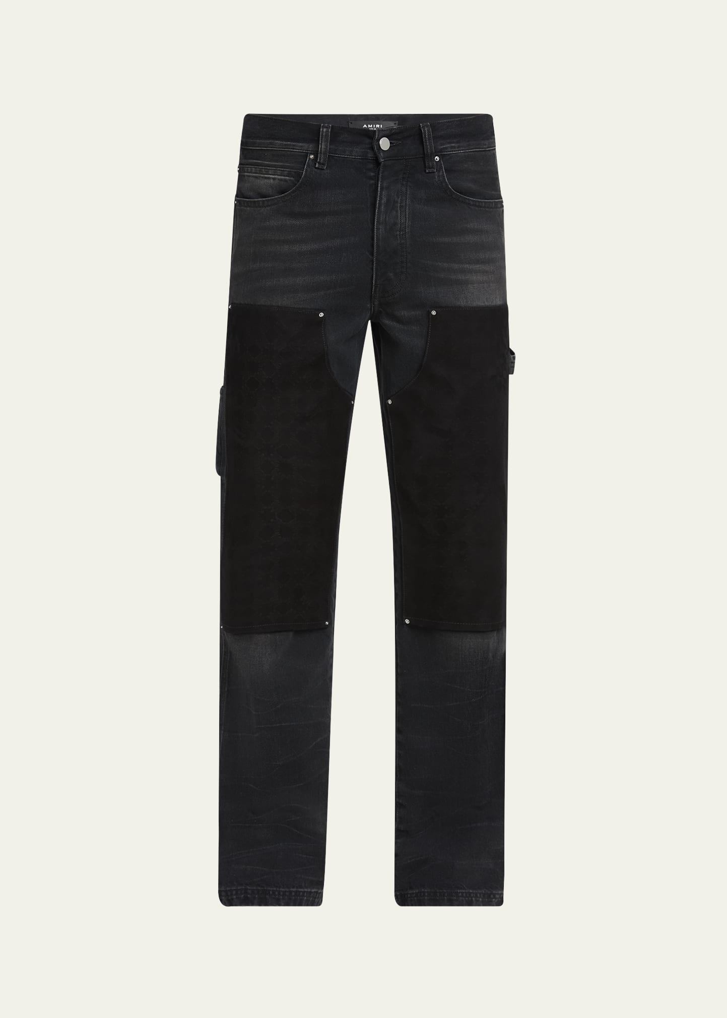 Men's MA Quad Suede Panel Carpenter Jeans - 1