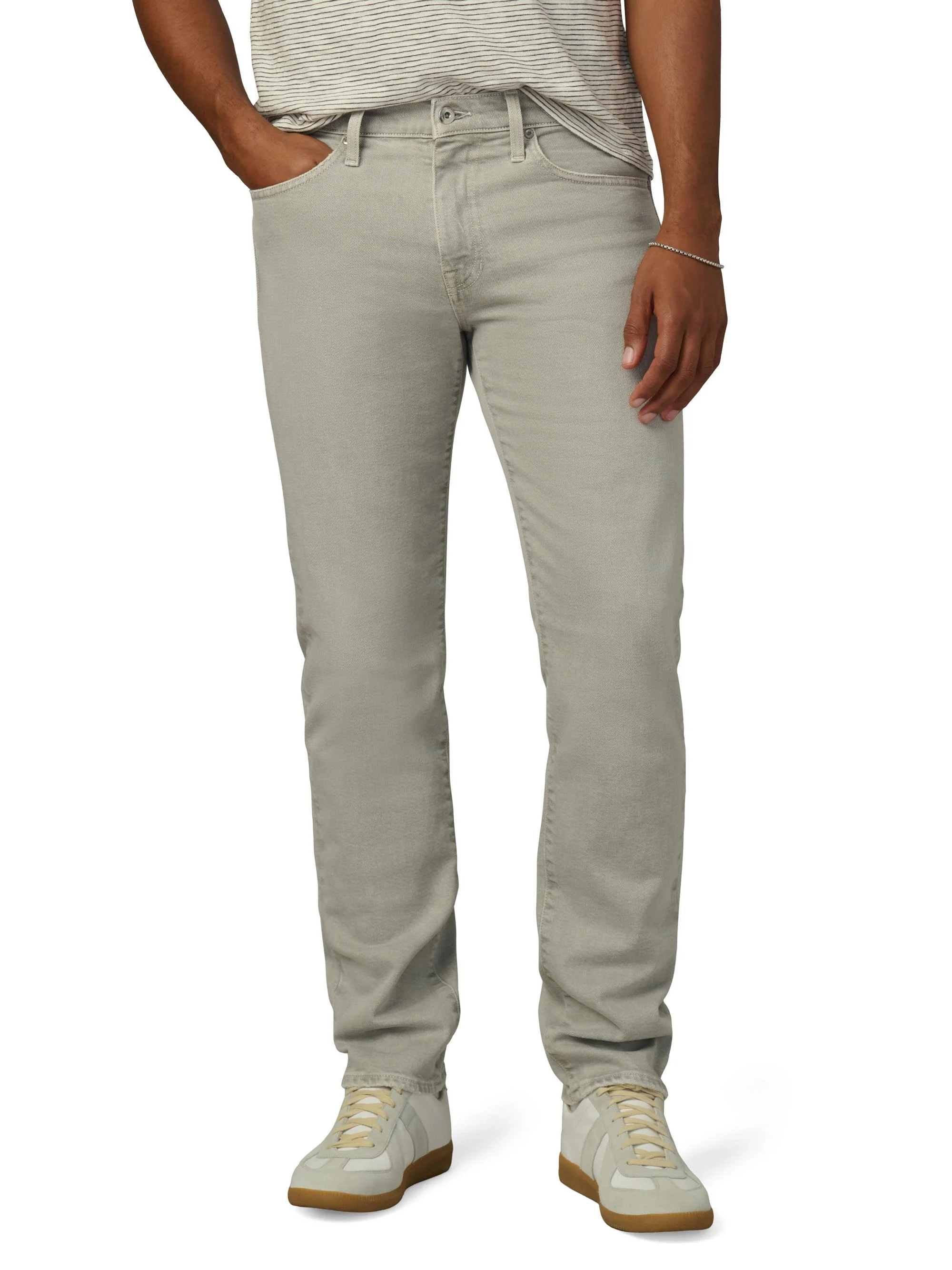Men's Brixton Stretch-Cotton Slim-Fit Jeans - Ghost Gray - 1