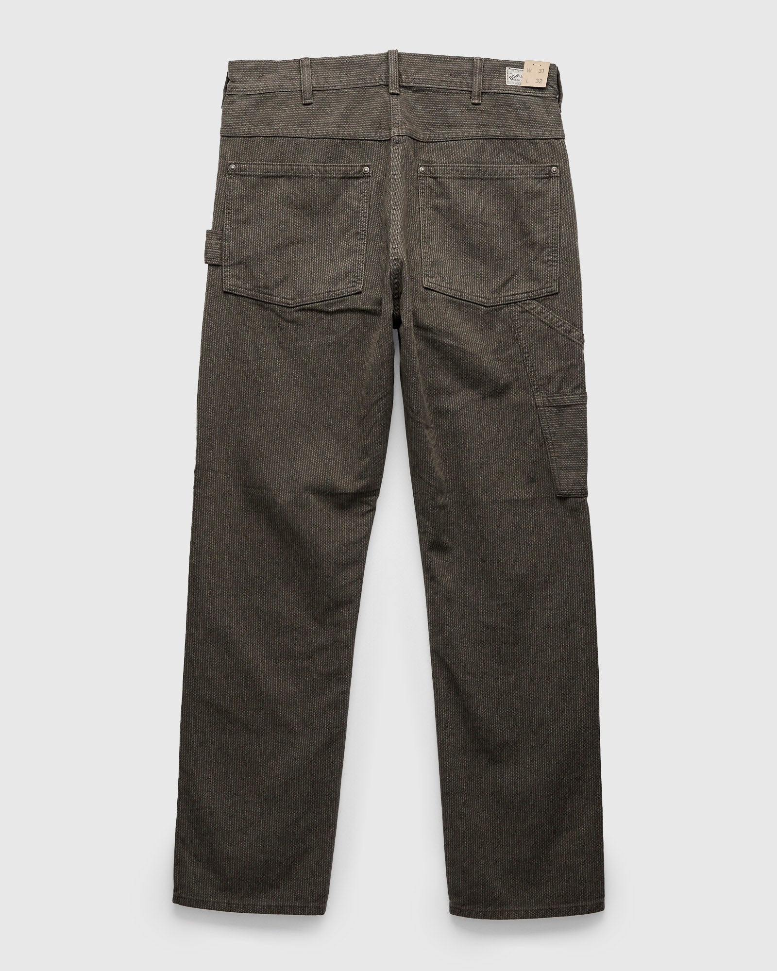 Hamilton Carpenter Pants in Black/White Twill - 2