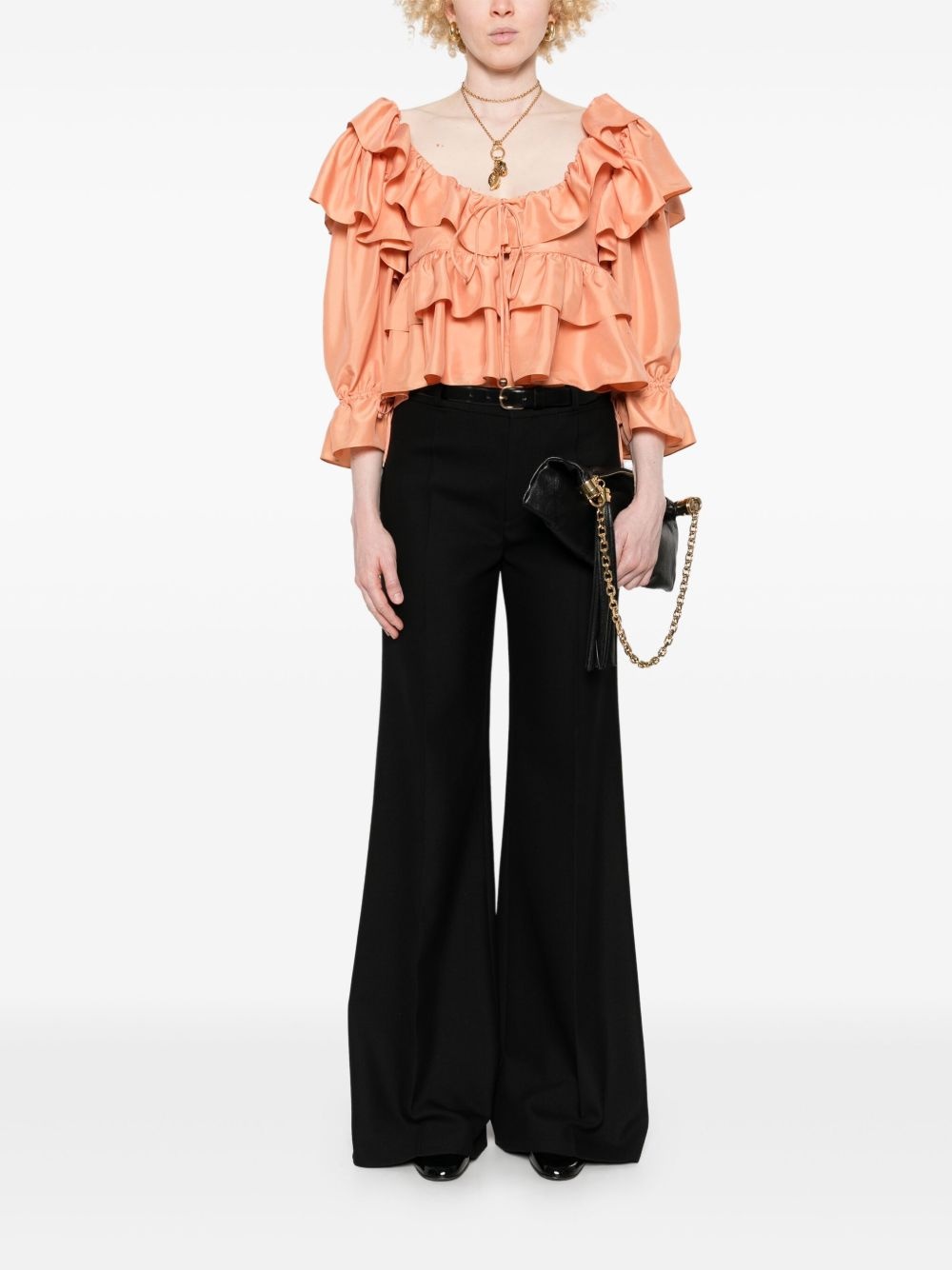 flared tailored trousers - 2