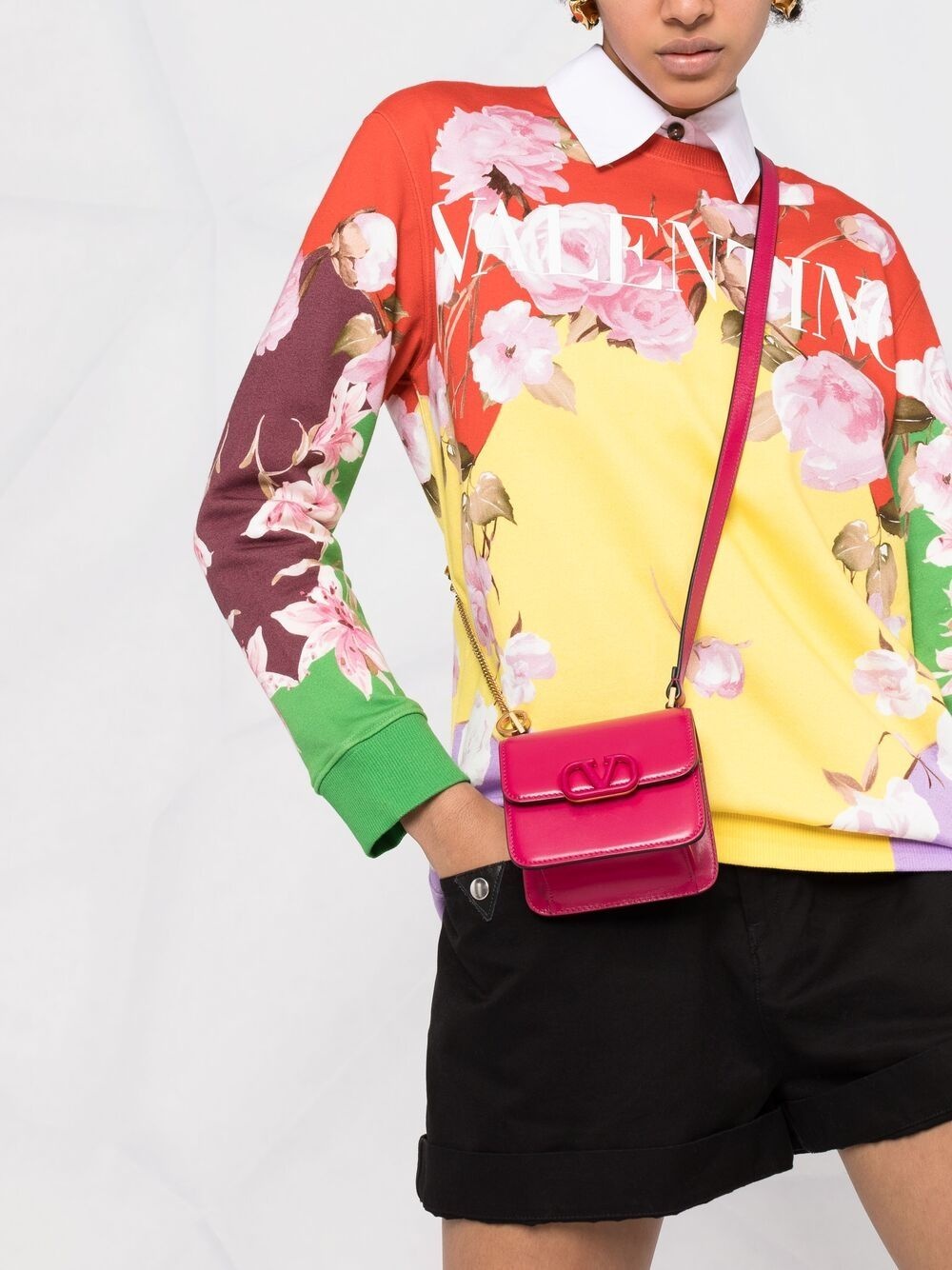 floral-print logo sweatshirt - 5
