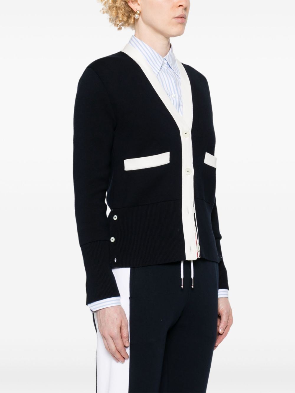 V-neck cotton cardigan - 3