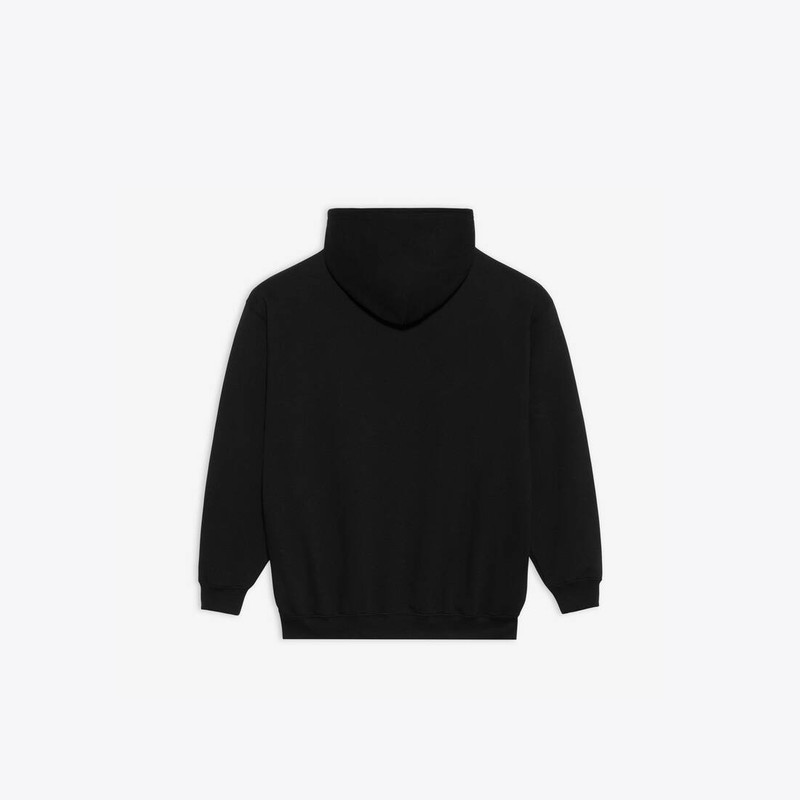 BALENCIAGA Women's New Copyright Medium Fit Hoodie in Black outlook