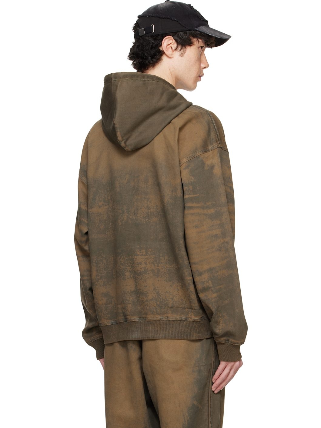 Brown D-Um-Rib-S1 Track Hoodie - 3