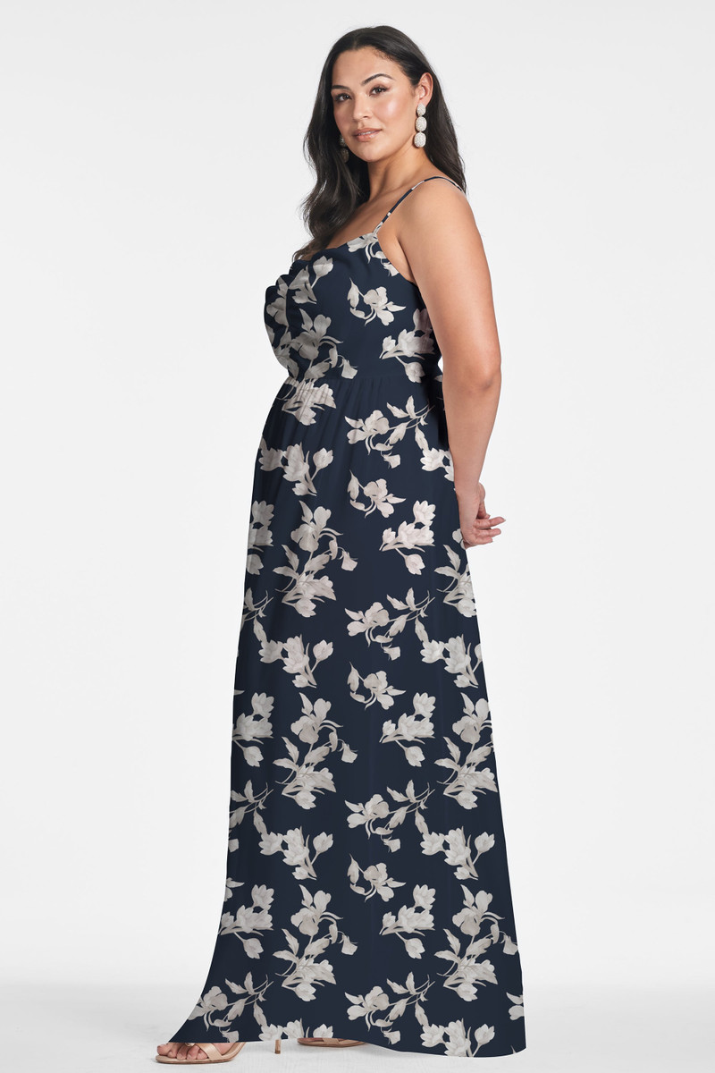 Sienna Gown - Navy Venetia Petal 5