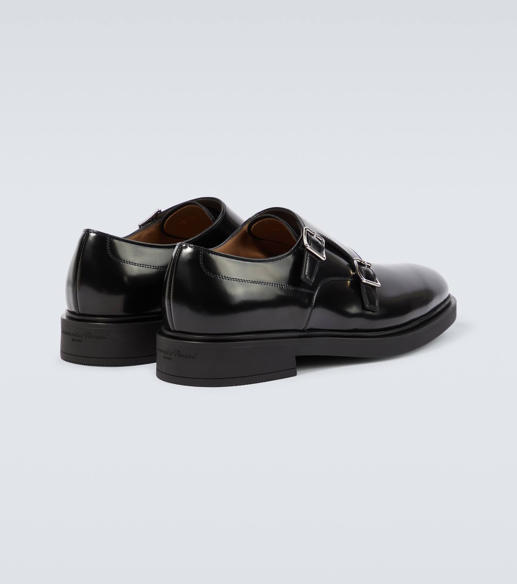 Scott leather monk strap shoes - 6
