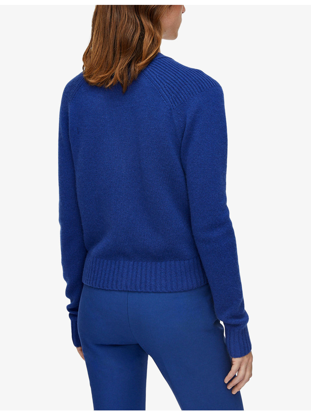 V-Neck Side-Pocket Cashmere Cardigan - 4