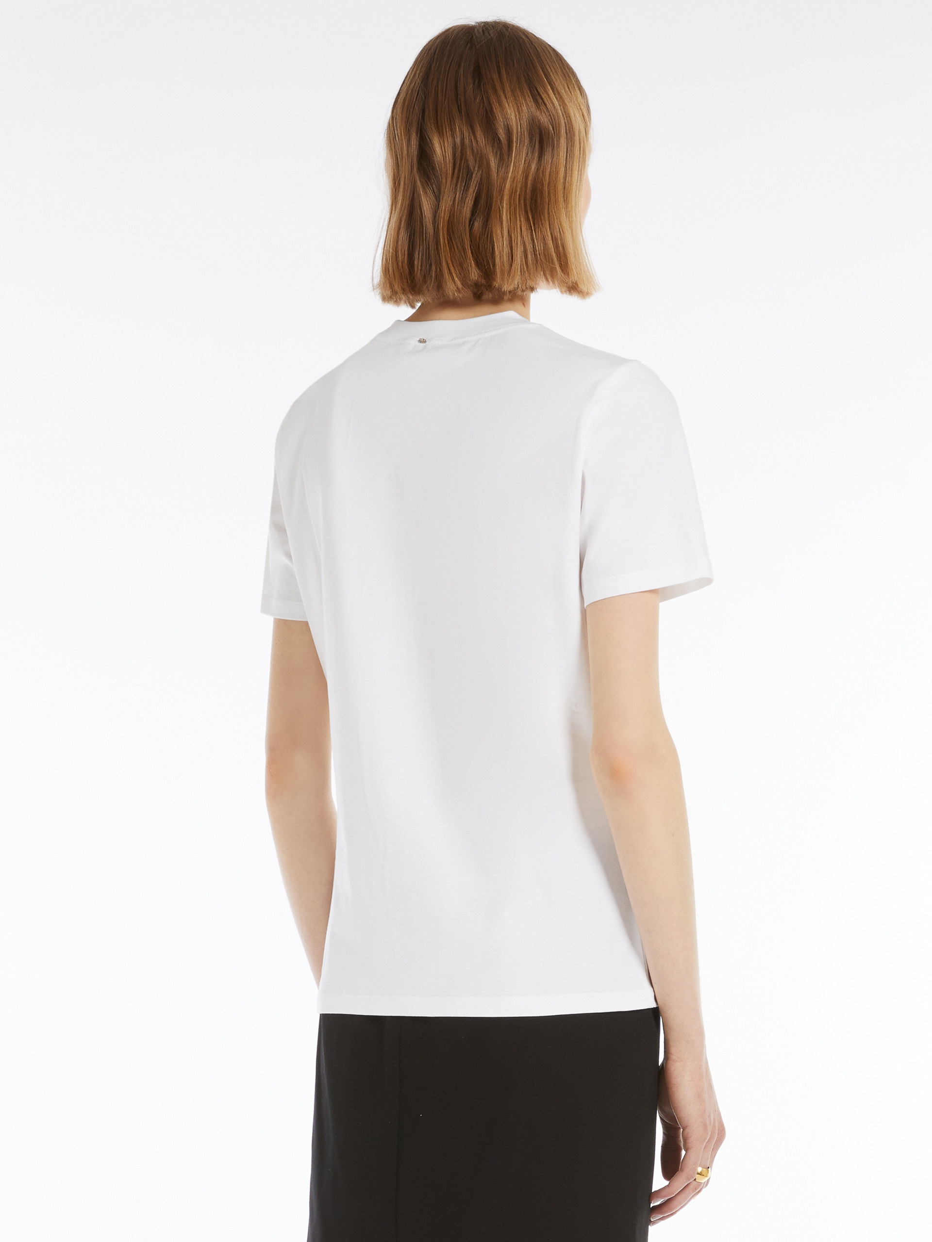 Tシャツ・カットソー SPORTMAX KABUL - T-shirt boxy in cotone (2512971011600 001) Sportmax Women's Kabul Oversized T-shirtshirt In White
