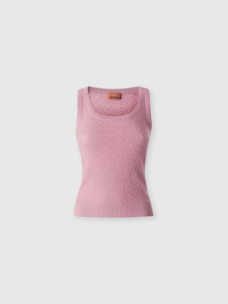 Chevron jacquard tank top 1