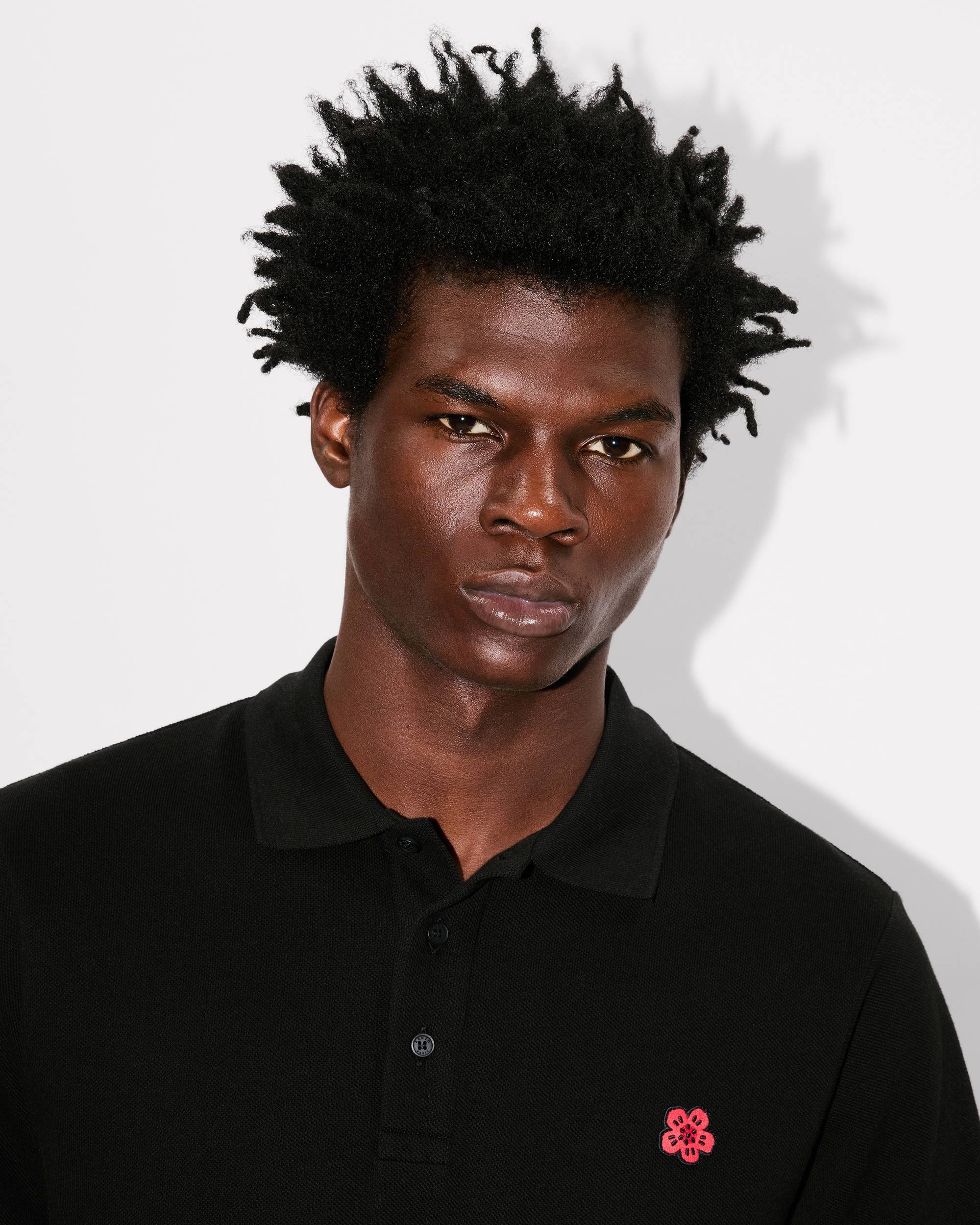'Boke Flower' embroidered slim polo - 6